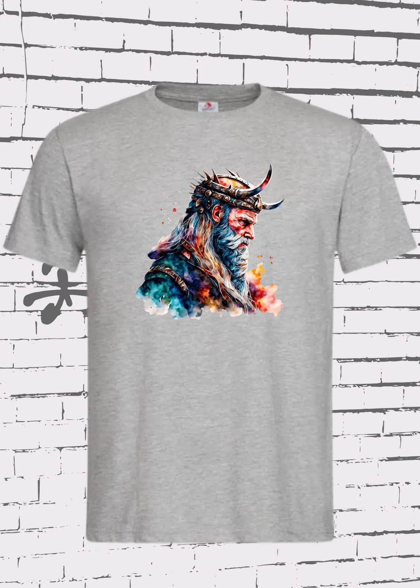 Buntes Wikinger T-Shirt - Colourful Viking Design Unisex Geschenkidee