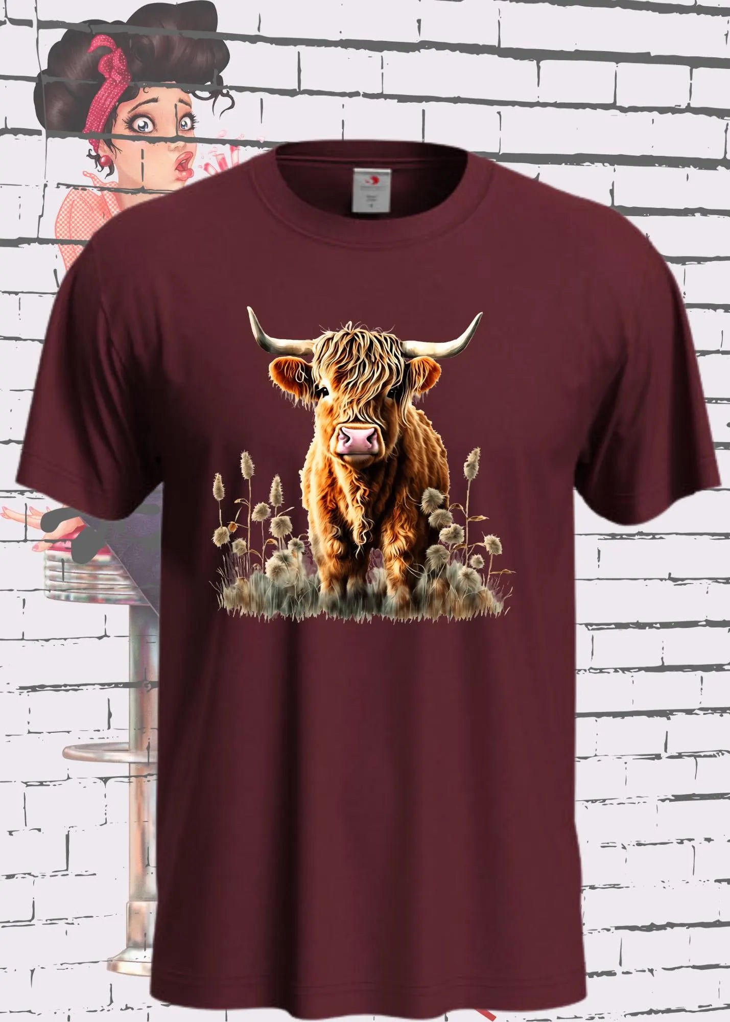 🐄 T-Shirt Grasgeflüster & Kuh_le Typen - Highland Kuh Geschenkidee Unisex 🌾