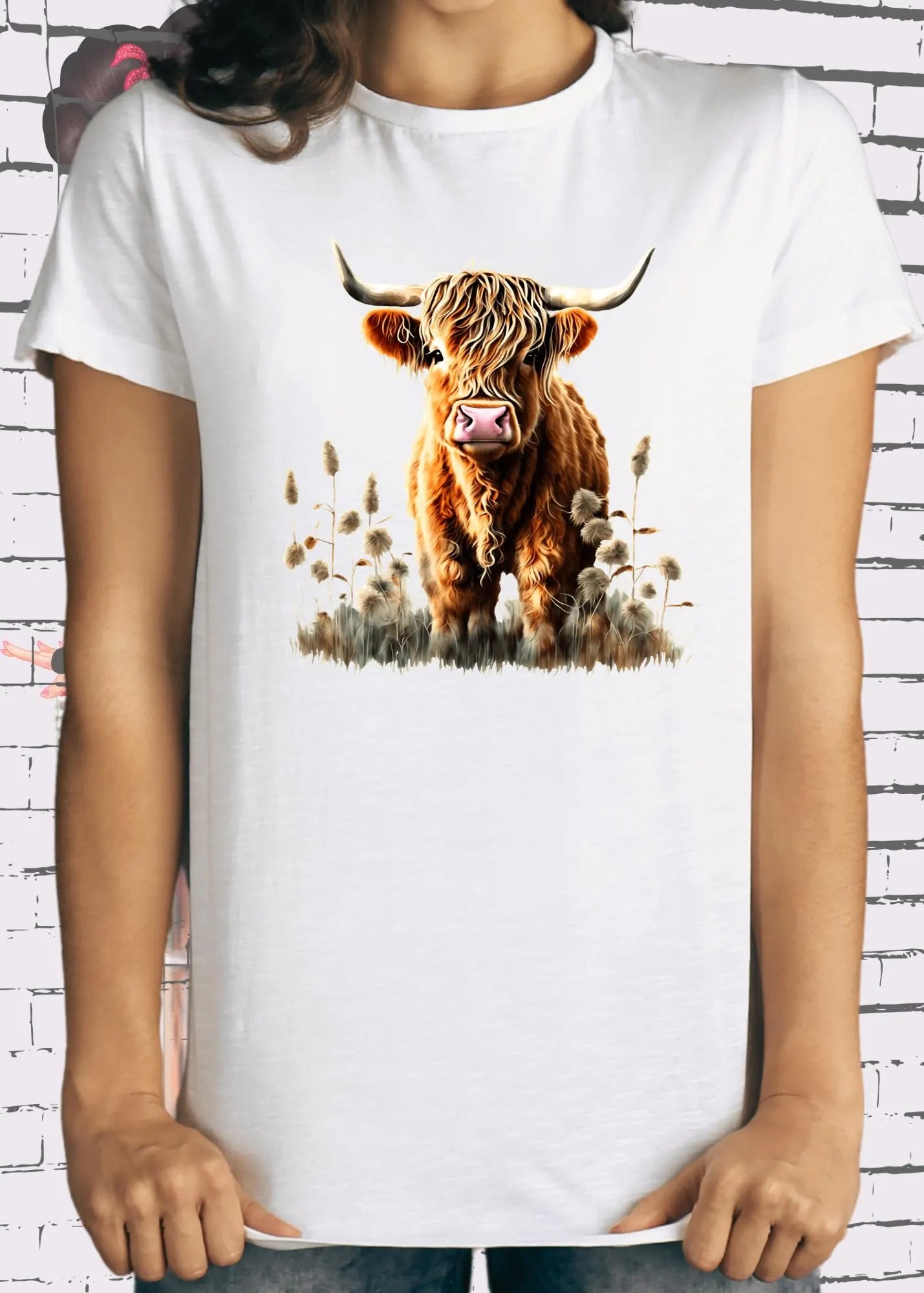 🐄 T-Shirt Grasgeflüster & Kuh_le Typen - Highland Kuh Geschenkidee Unisex 🌾