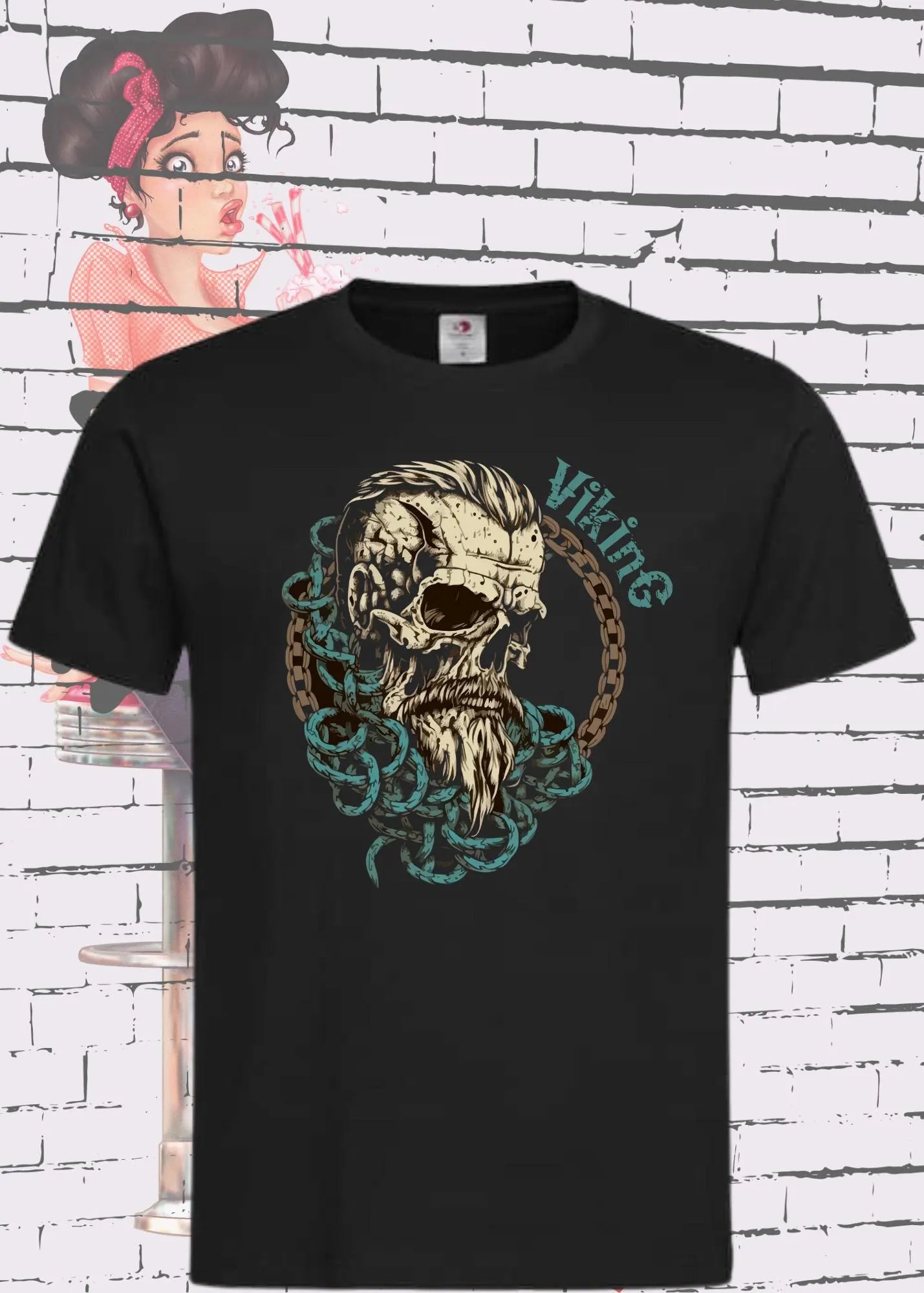 ⚔️🛡️ Viking T-Shirt 'Wikinger Krieger' 🔥 Geschenkidee für Männer Kollegen Väter Schwarz