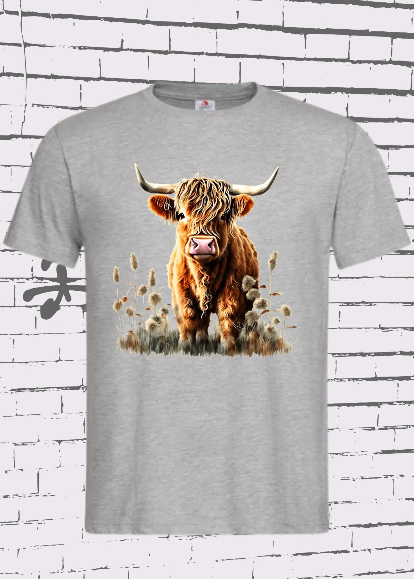 🐄 T-Shirt Grasgeflüster & Kuh_le Typen - Highland Kuh Geschenkidee Unisex 🌾