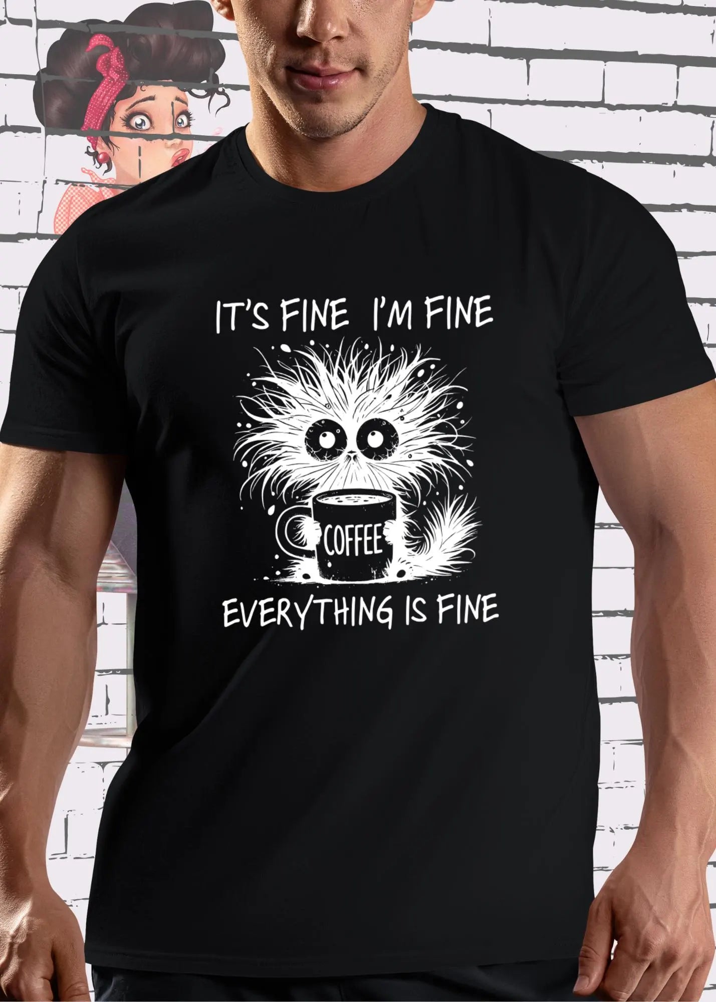 π₯ T-Shirt It's fine I'm fine everything is fine π± Katzenspruch Geschenkidee Unisex π
β¨