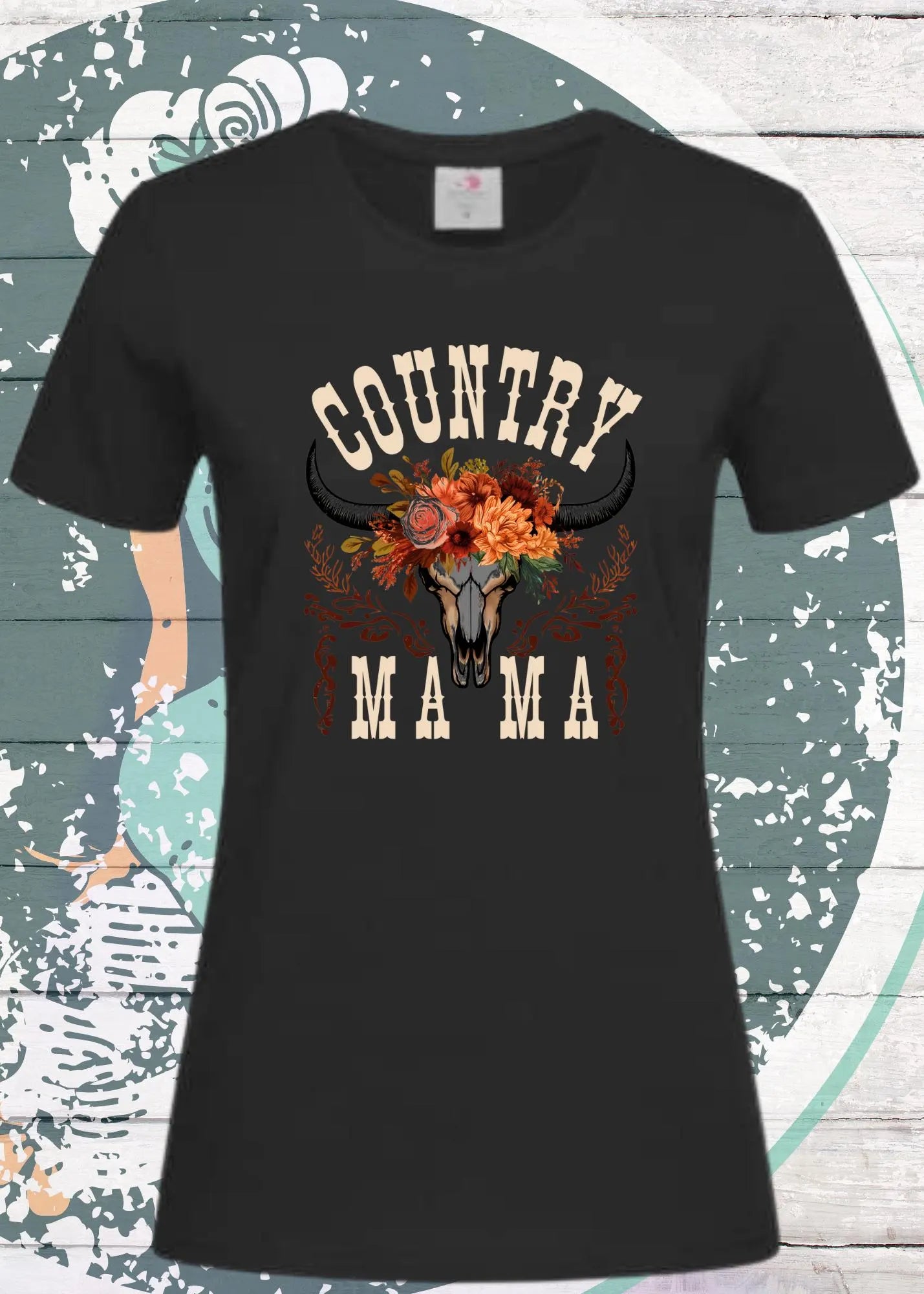 🤠 Country Mama T-Shirt - Freizeit Spruch Shirt für Damen 🌾