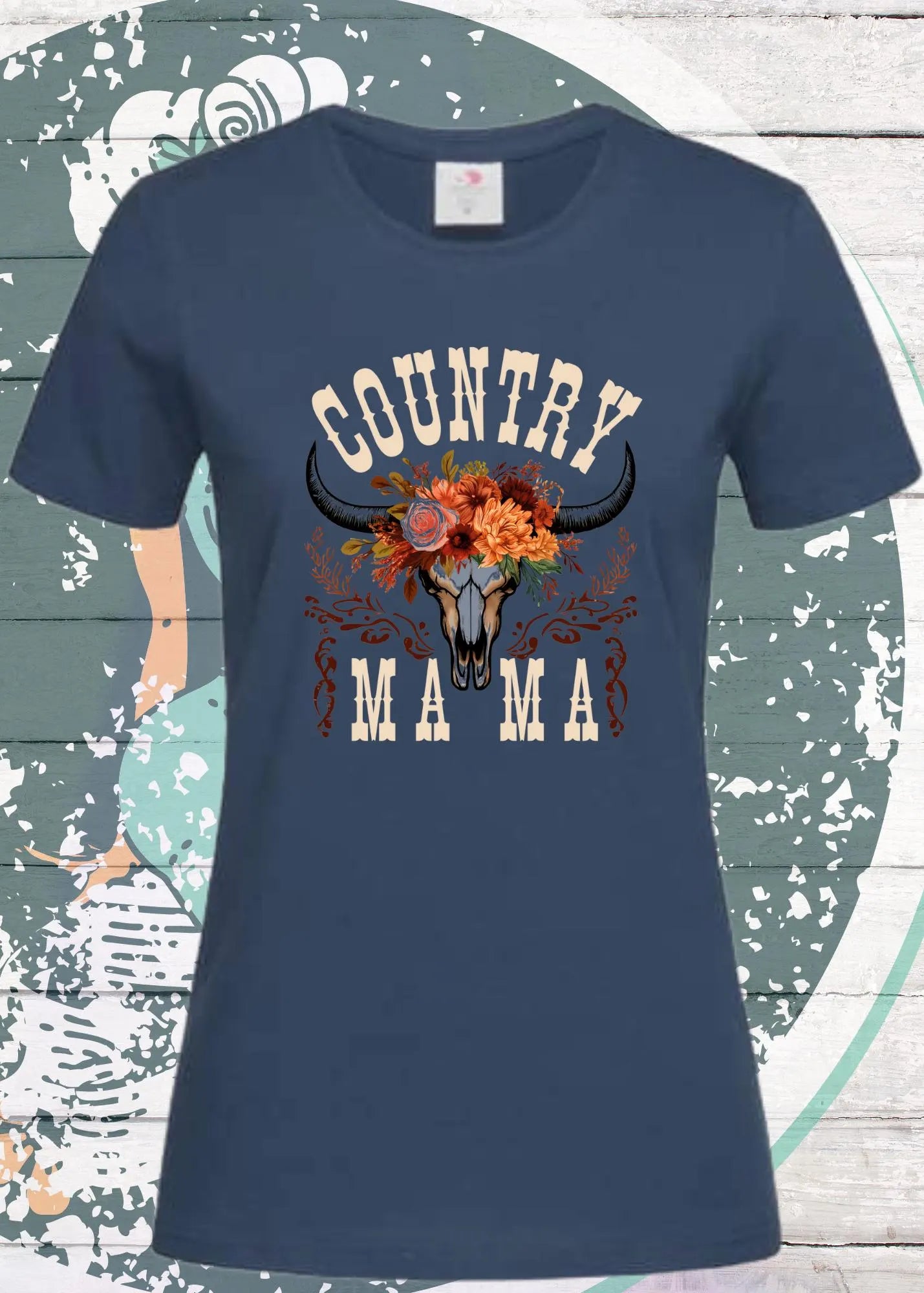 🤠 Country Mama T-Shirt - Freizeit Spruch Shirt für Damen 🌾