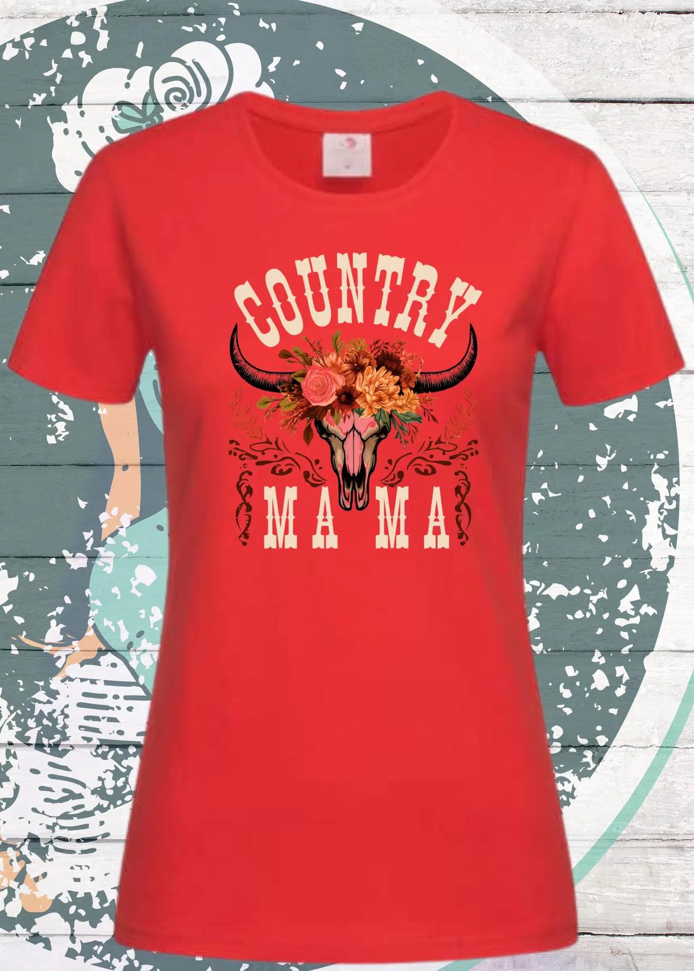 🤠 Country Mama T-Shirt - Freizeit Spruch Shirt für Damen 🌾