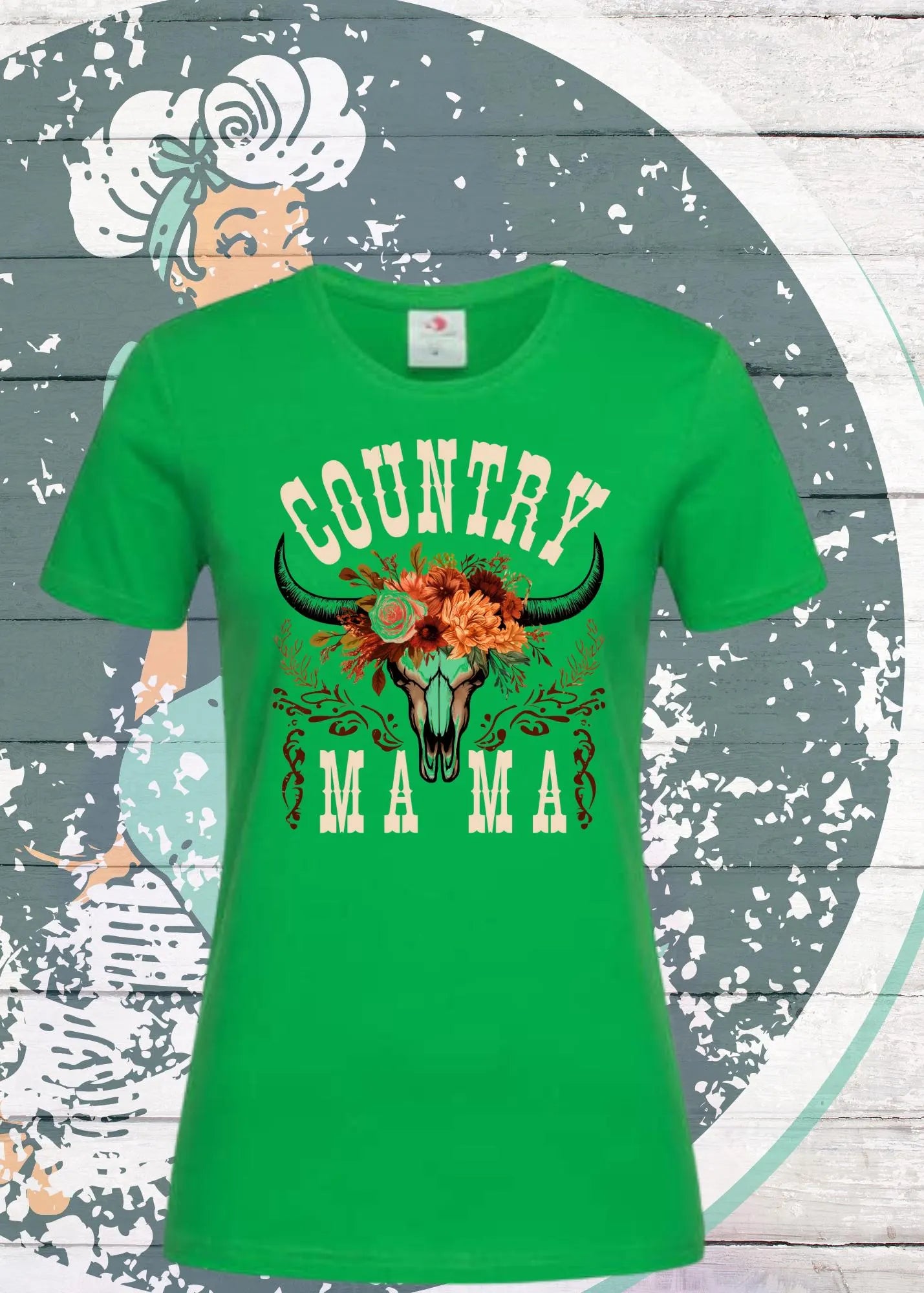 🤠 Country Mama T-Shirt - Freizeit Spruch Shirt für Damen 🌾