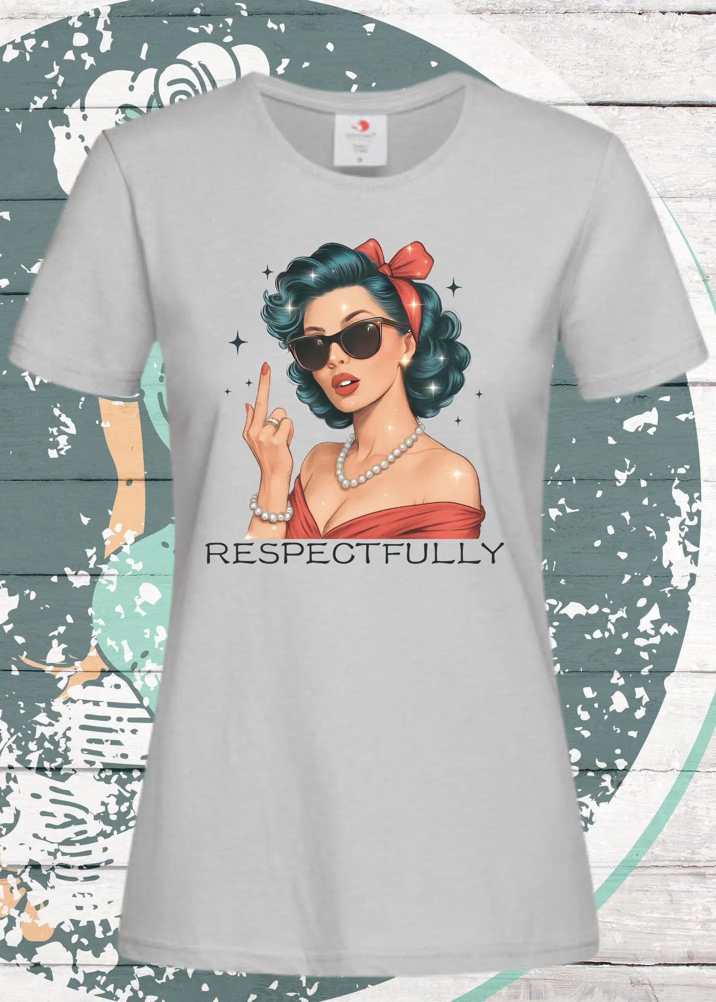 π
Respectfully... - Sass Damen T-Shirt mit Spruch β¨