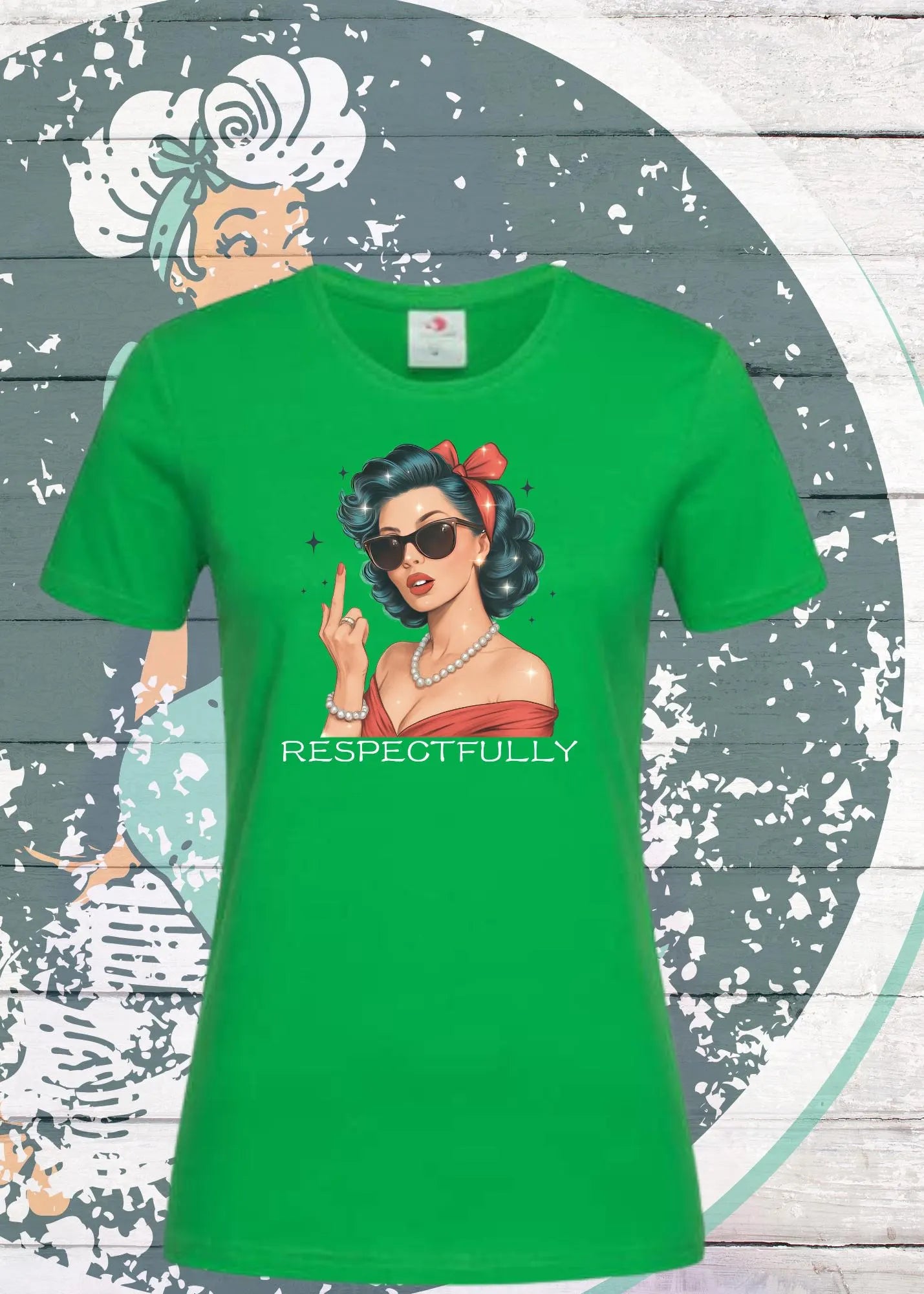 π
Respectfully... - Sass Damen T-Shirt mit Spruch β¨