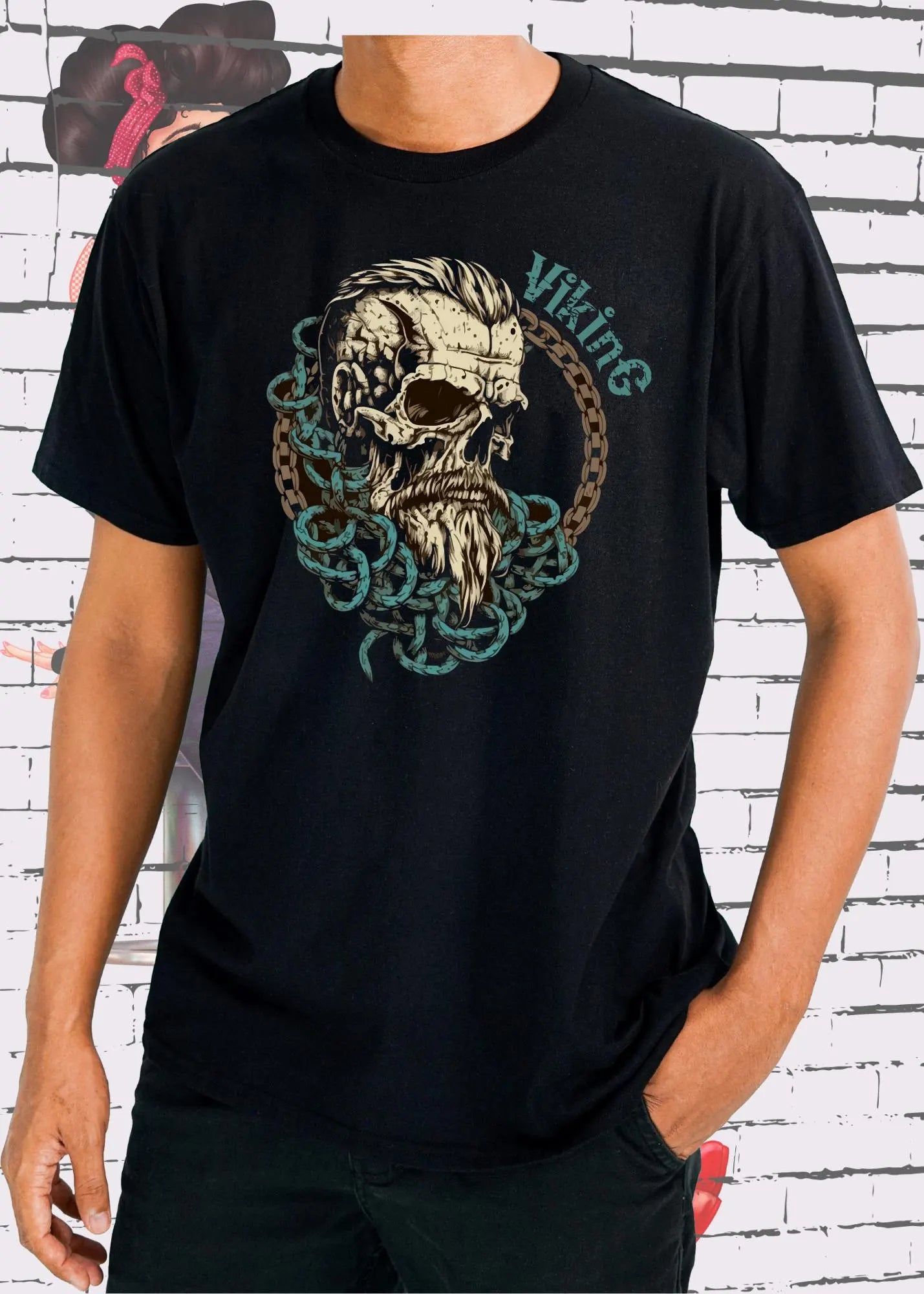⚔️🛡️ Viking T-Shirt 'Wikinger Krieger' 🔥 Geschenkidee für Männer Kollegen Väter Schwarz
