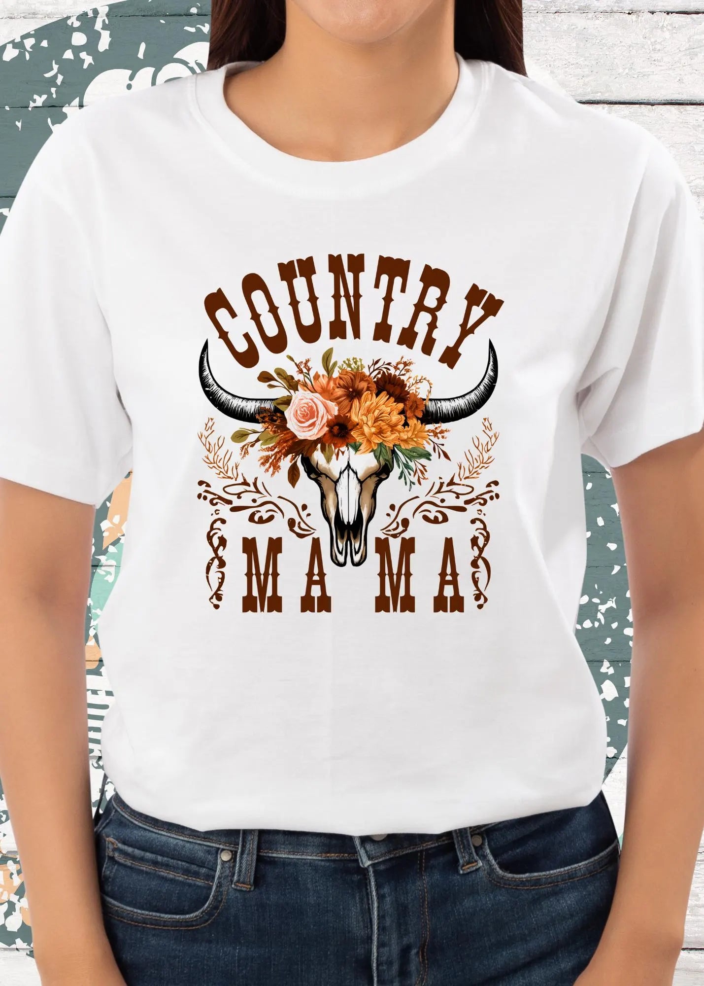 🤠 Country Mama T-Shirt - Freizeit Spruch Shirt für Damen 🌾