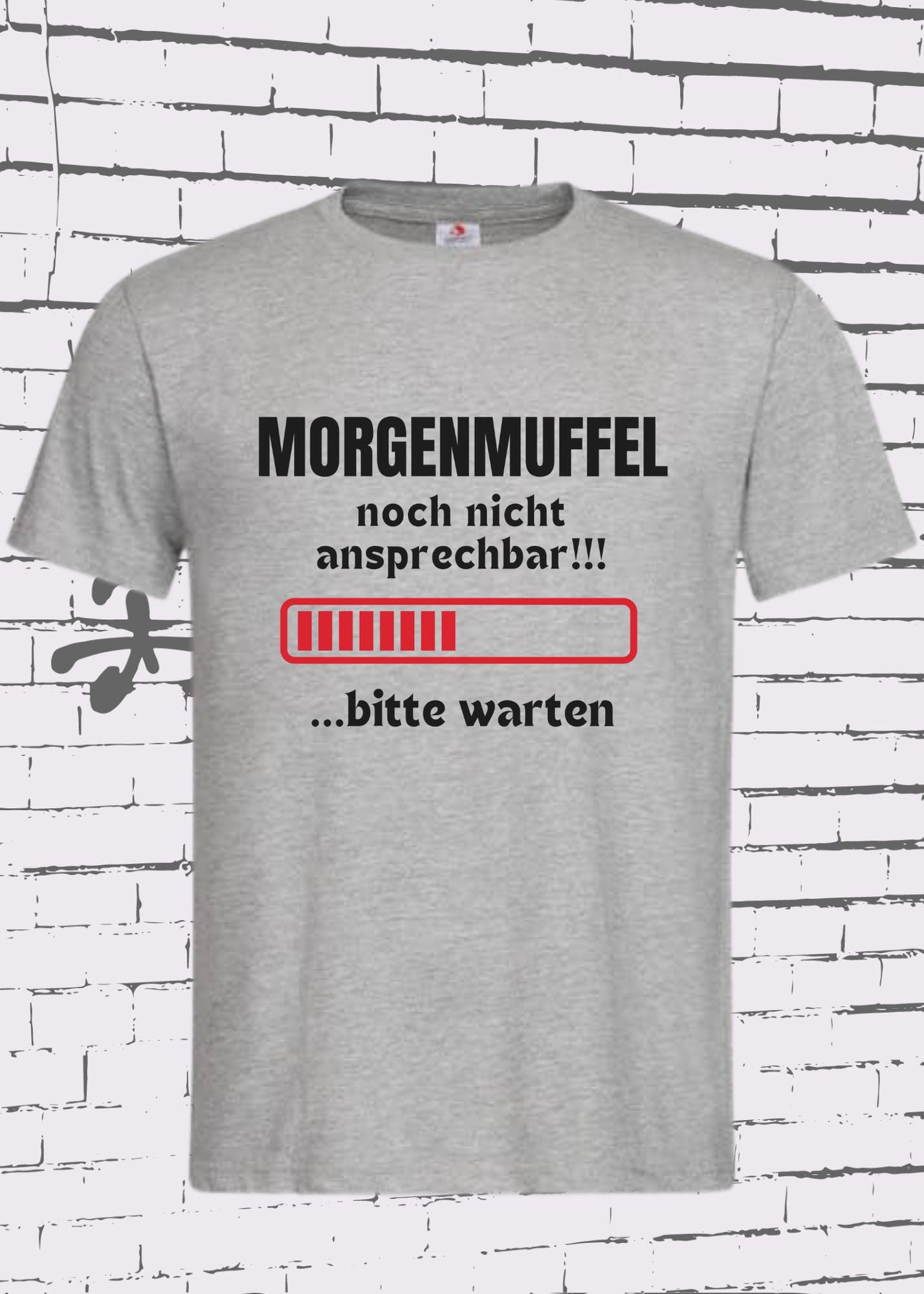 😴 T-Shirt Morgenmuffel noch nicht ansprechbar!!! Bitte warten... ⏰ Geschenkidee T-Shirt 🎁 Freizeit T-Shirt 👕 Unisex in vielen Farben und Größen 🌈