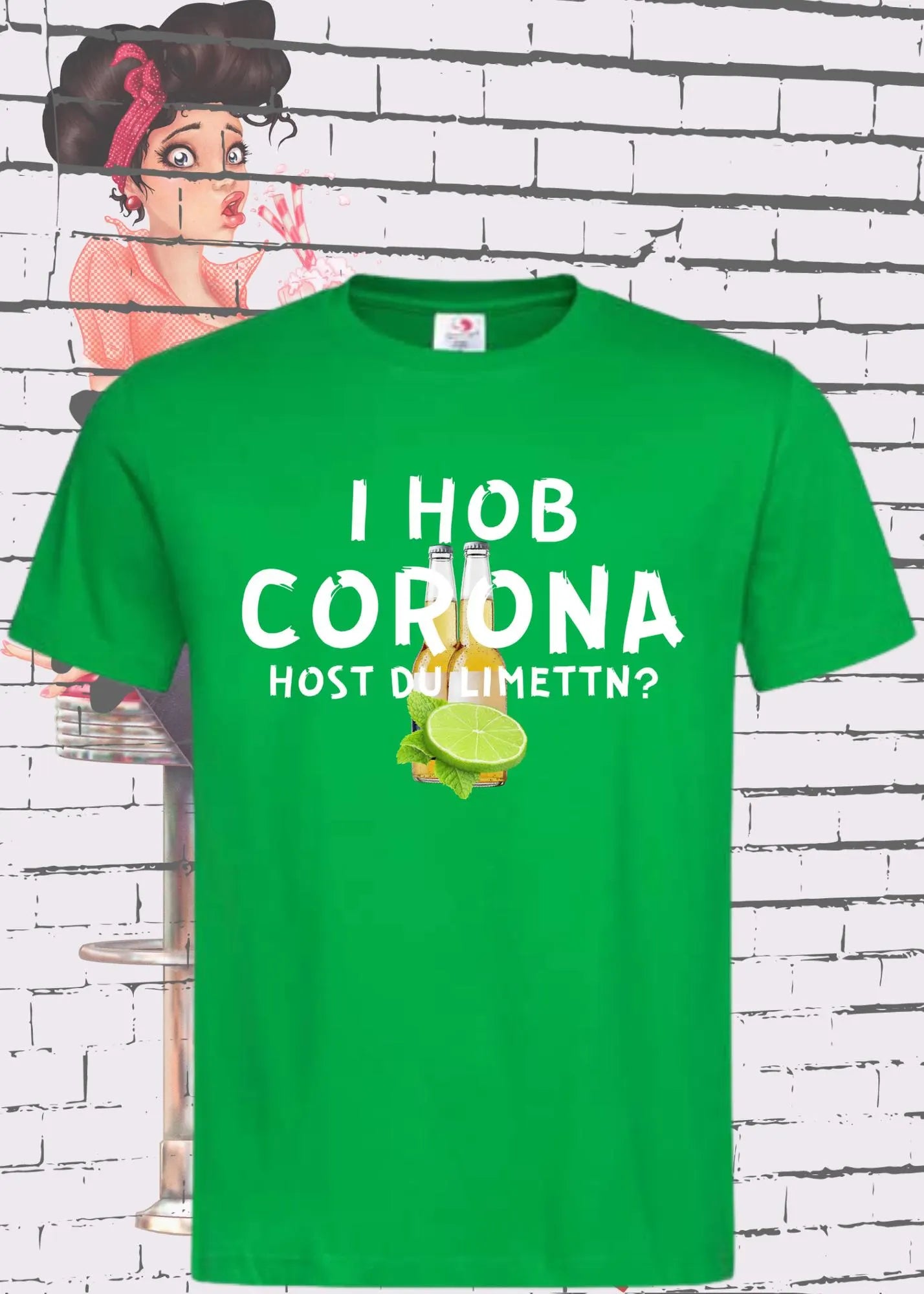 π T-Shirt 'I Hob Corona host Du Limettn?' π - Sarkastische Geschenkidee π Unisex π