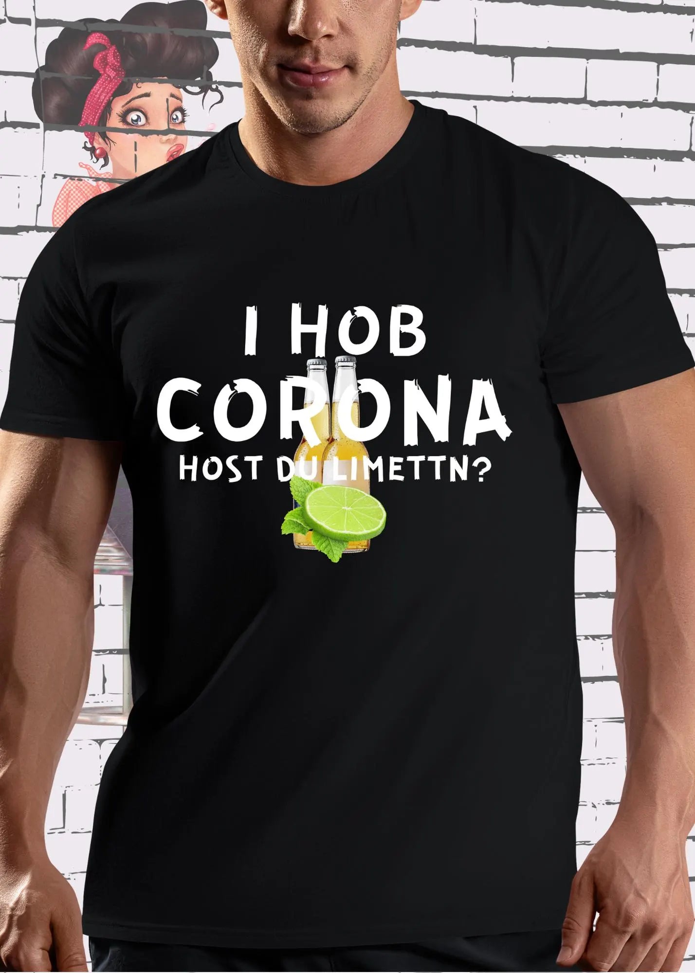 π T-Shirt 'I Hob Corona host Du Limettn?' π - Sarkastische Geschenkidee π Unisex π