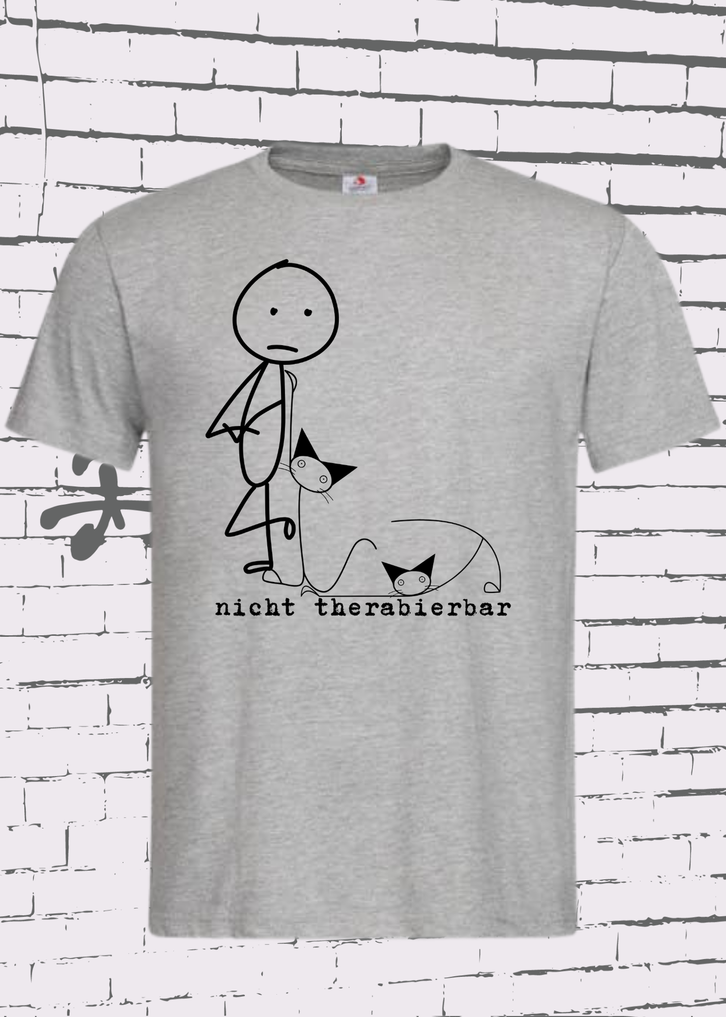 🐱 Nicht Therapierbar - Katzen Humor T-Shirt für Katzenliebhaber 😸