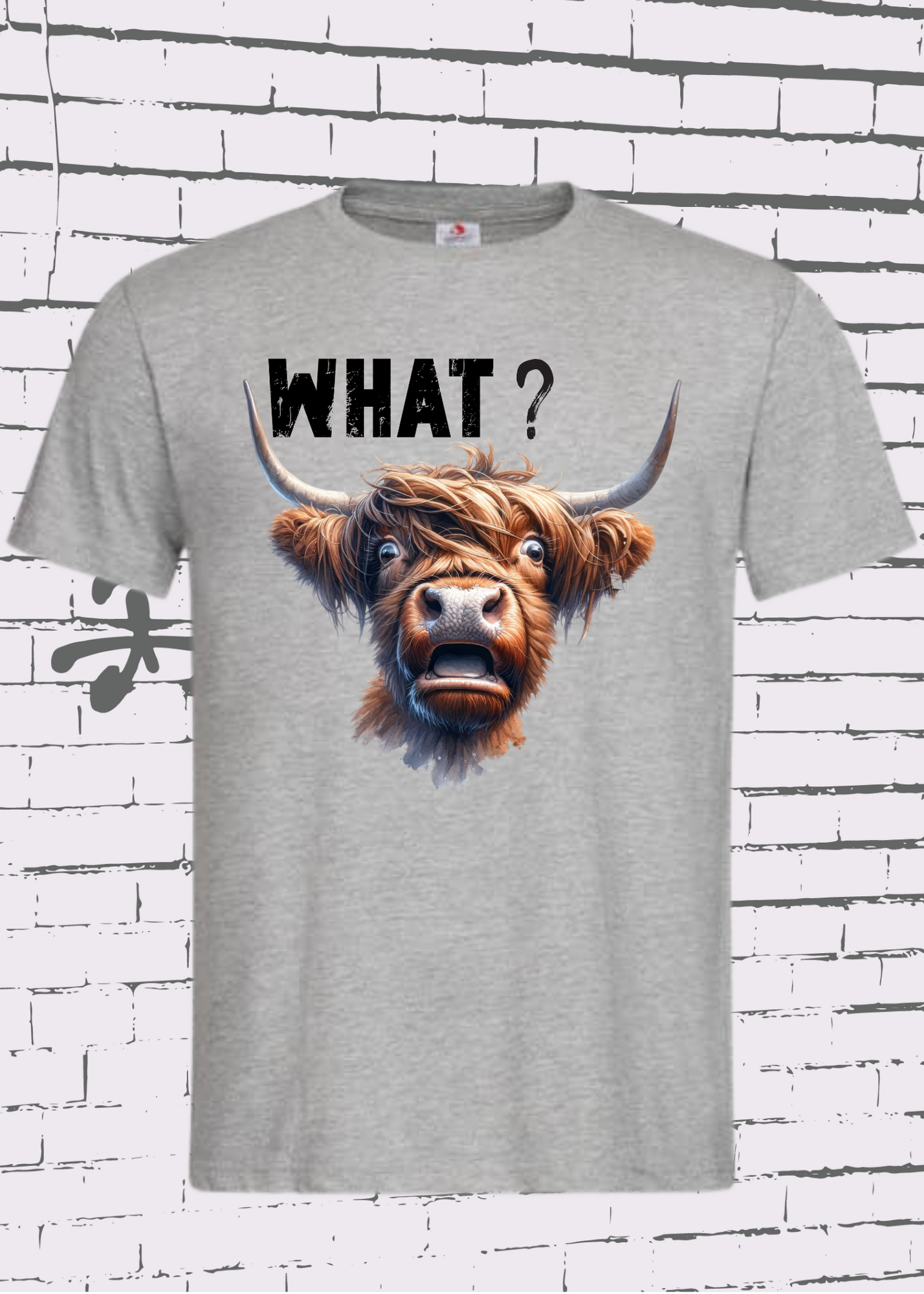 ๐ What?! Highland Kuh Unisex T-Shirt - Verwirrt aber Sรผร! ๐ค๐ด๓ ง๓ ข๓ ณ๓ ฃ๓ ด๓ ฟ