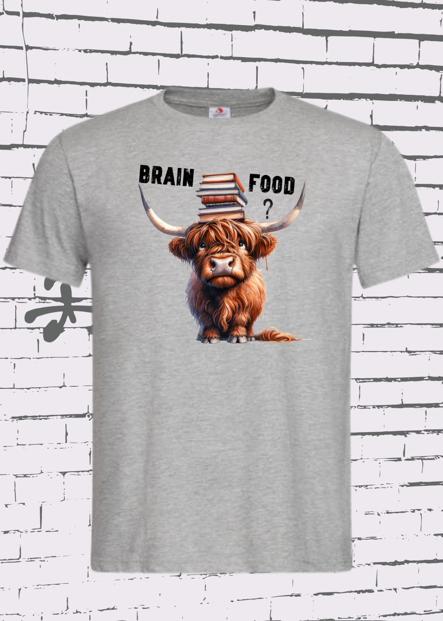 π Highland Kuh Unisex T-Shirt Brain food? π§ π€