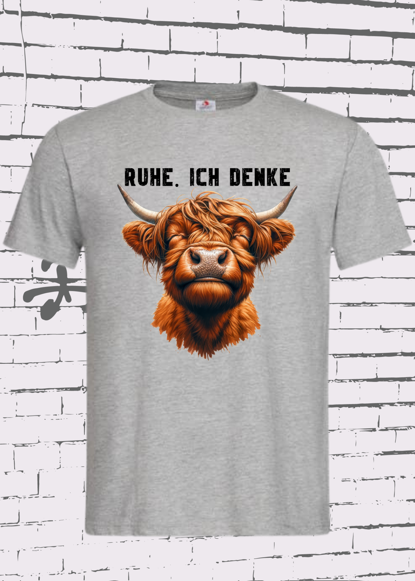 π Highland Kuh Unisex T-Shirt - Ruhe! Ich denke... π΄π§