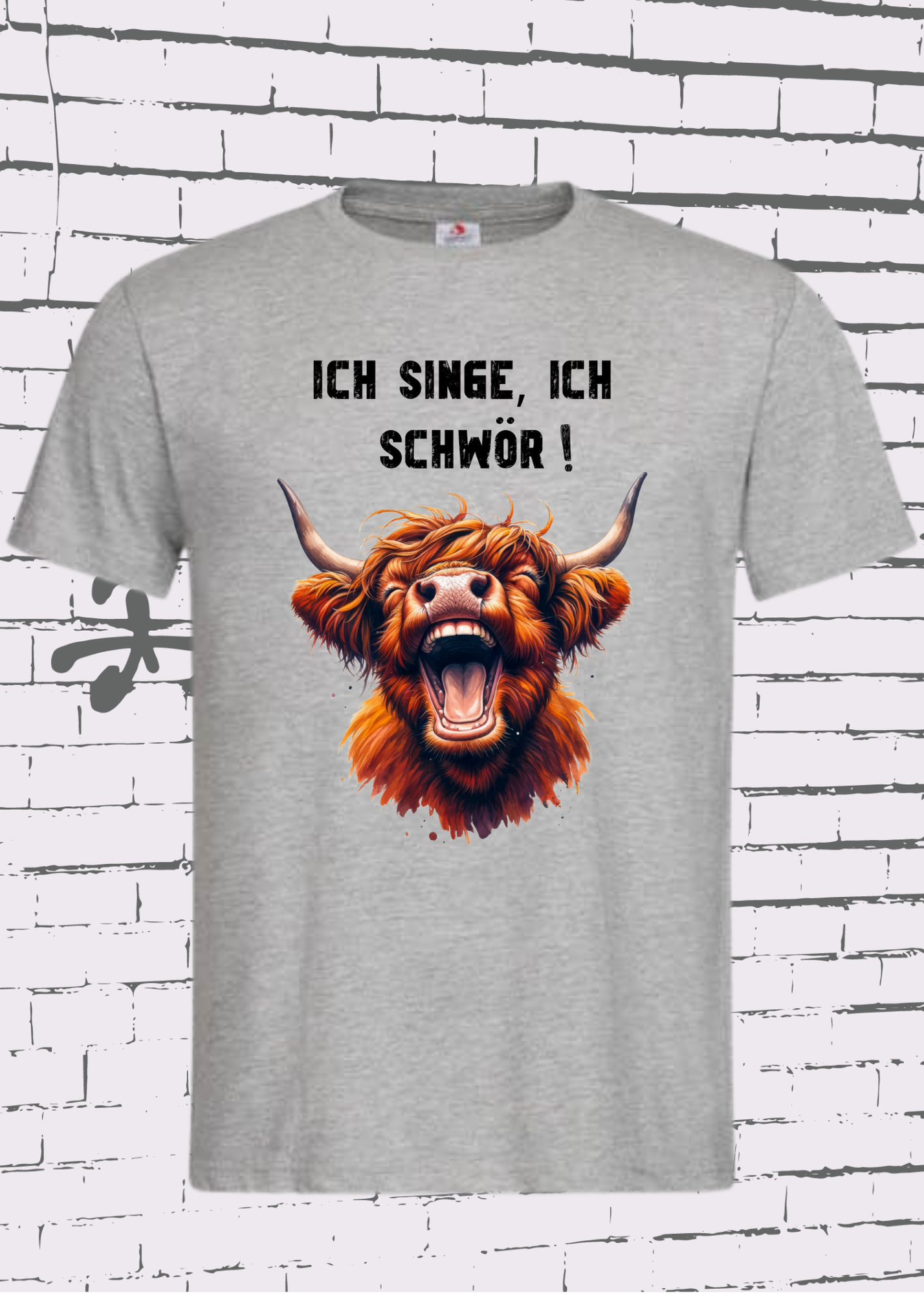 🐄 Highland Kuh Unisex T-Shirt - Ich singe, ich schwör! 🎵 (Spoiler: Sie schreit!)
