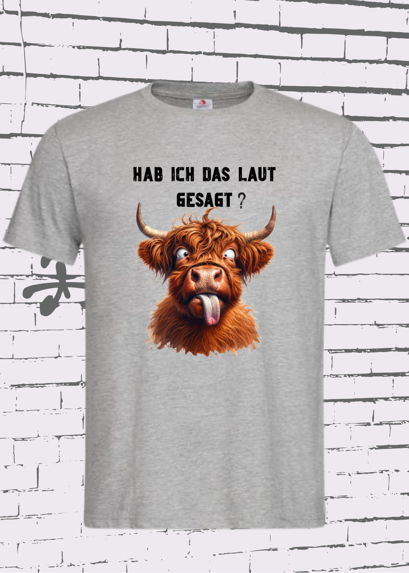 ๐ Highland Kuh Unisex T-Shirt - Hab ich das laut gesagt? | Lustiges Entspannungs-Shirt