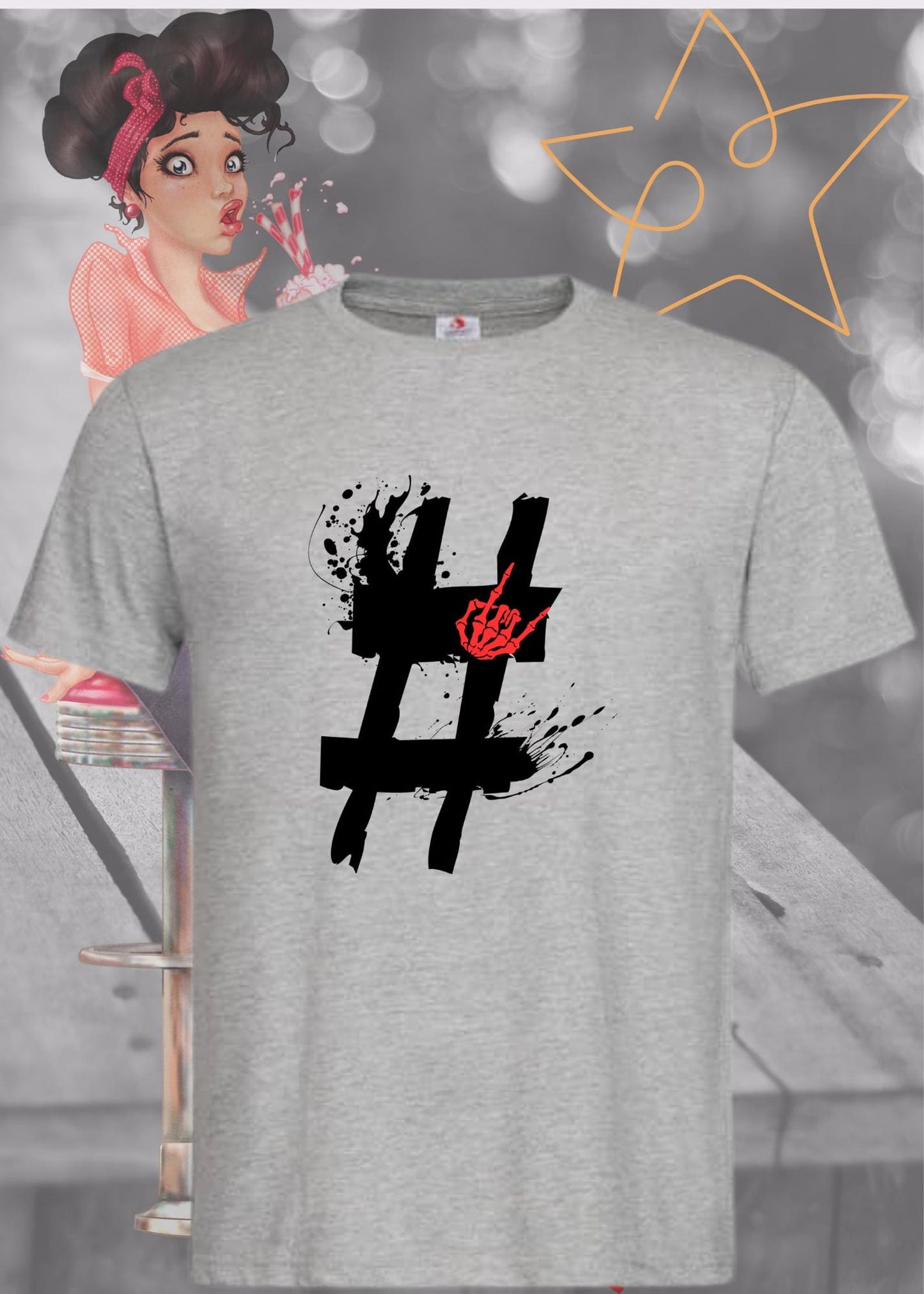 # Hashtag Unisex T-Shirt - Social Media Trend Statement 📱