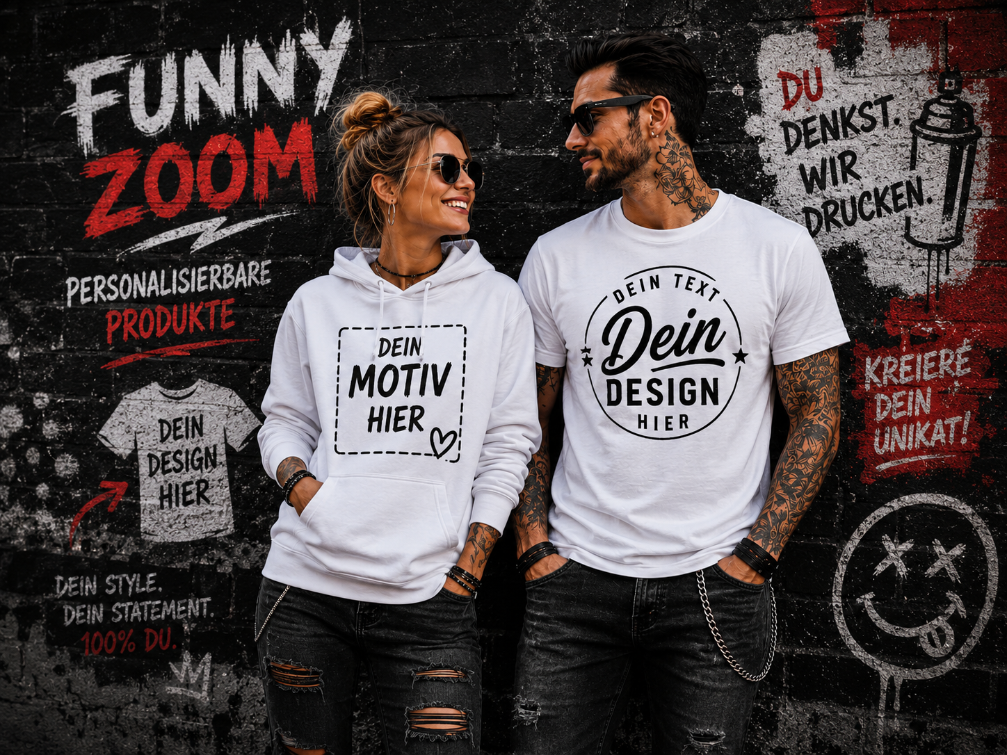 Personalisierbare T-Shirts & Hoodies