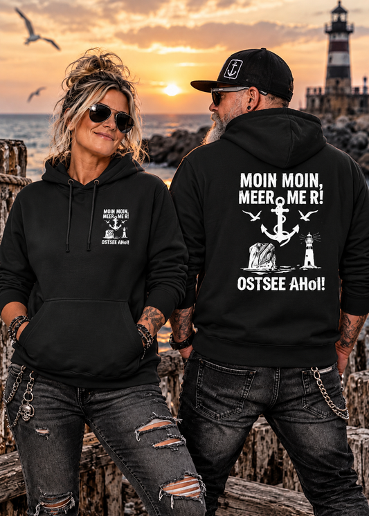 Unisex Hoodie Moin Moin - Meer Ostsee Ahoi Maritime Küste