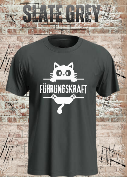 Führungskraft Katze – Lustiges Unisex Katzen T-Shirt