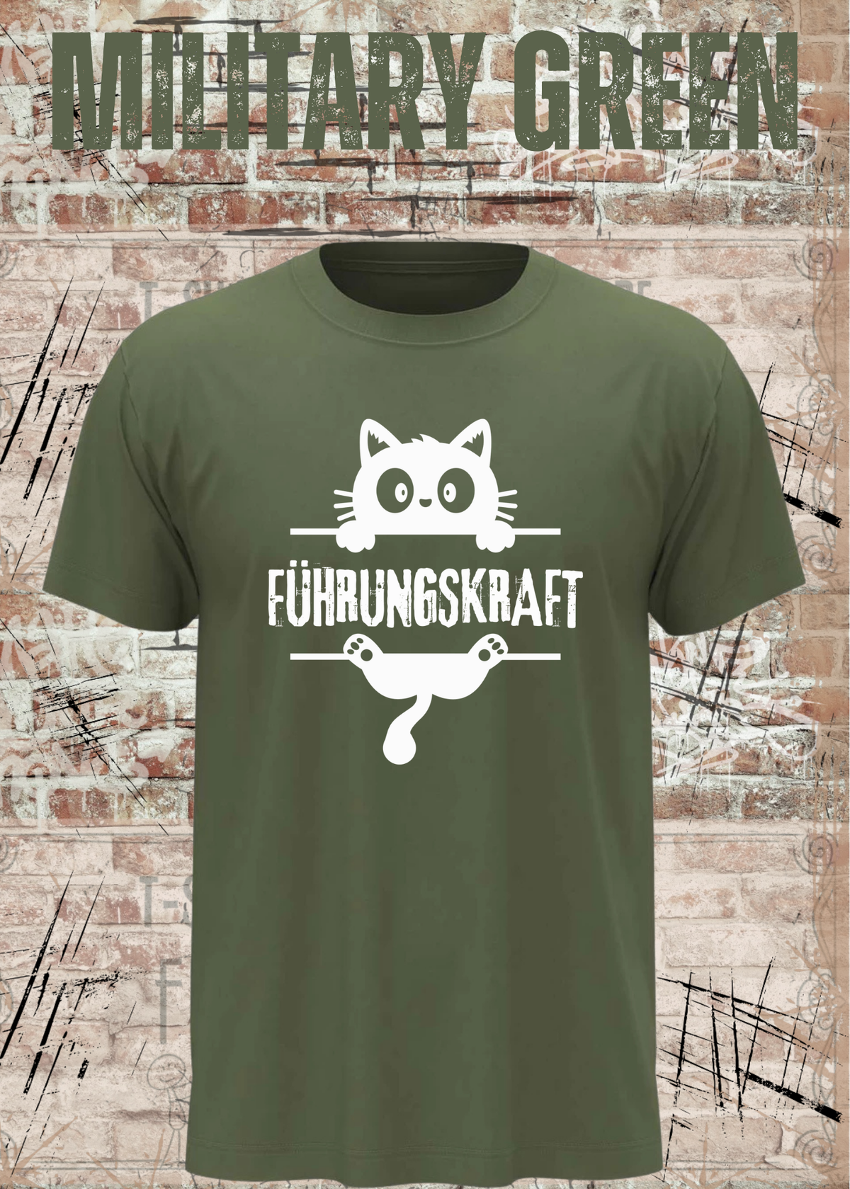 Führungskraft Katze – Lustiges Unisex Katzen T-Shirt