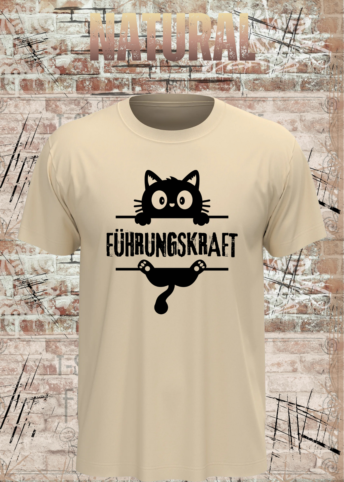Führungskraft Katze – Lustiges Unisex Katzen T-Shirt