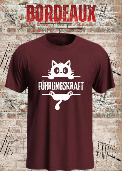 Führungskraft Katze – Lustiges Unisex Katzen T-Shirt