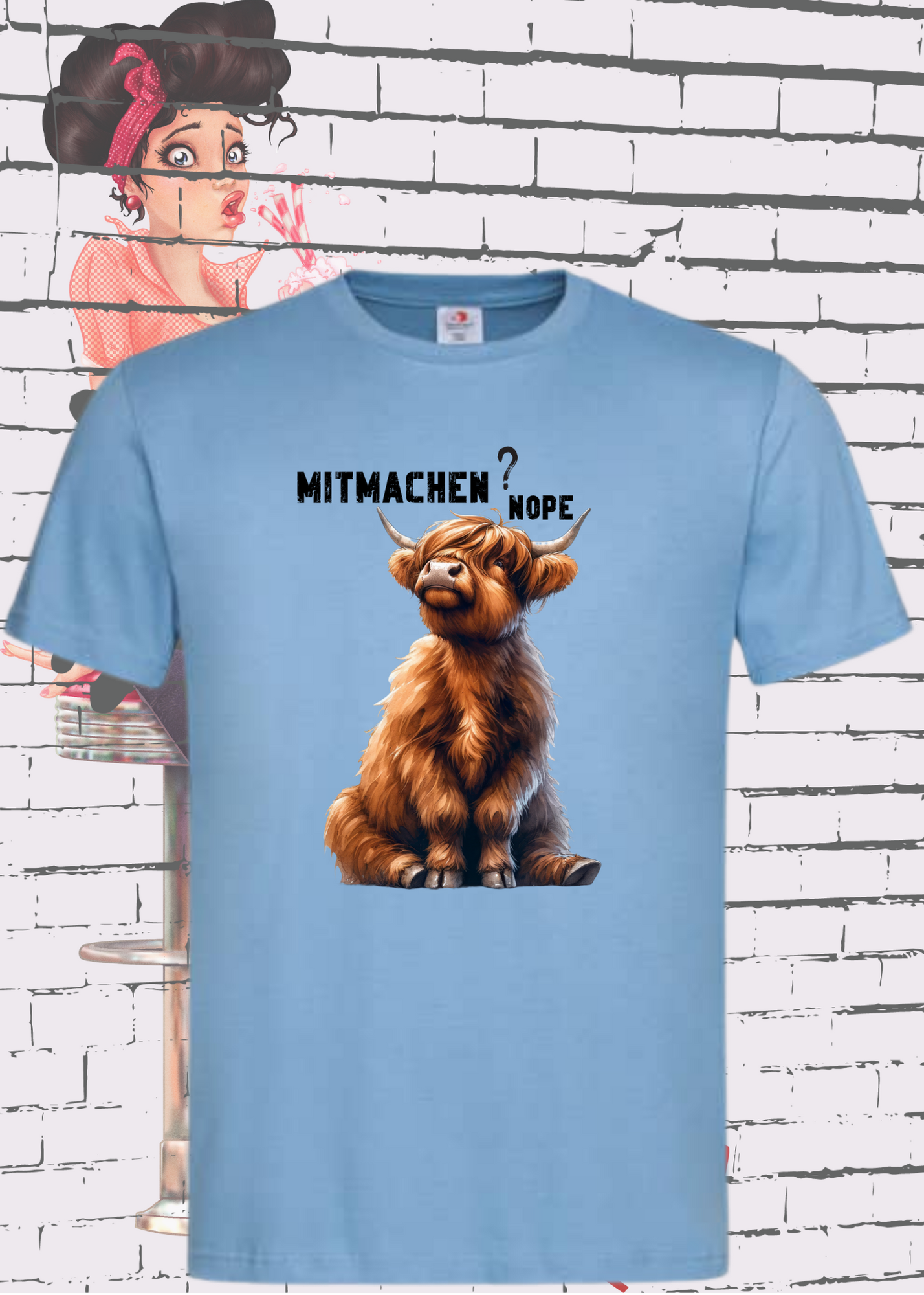🐄 Highland Kuh Unisex T-Shirt mitmachen? nope 😴🙅‍♀️