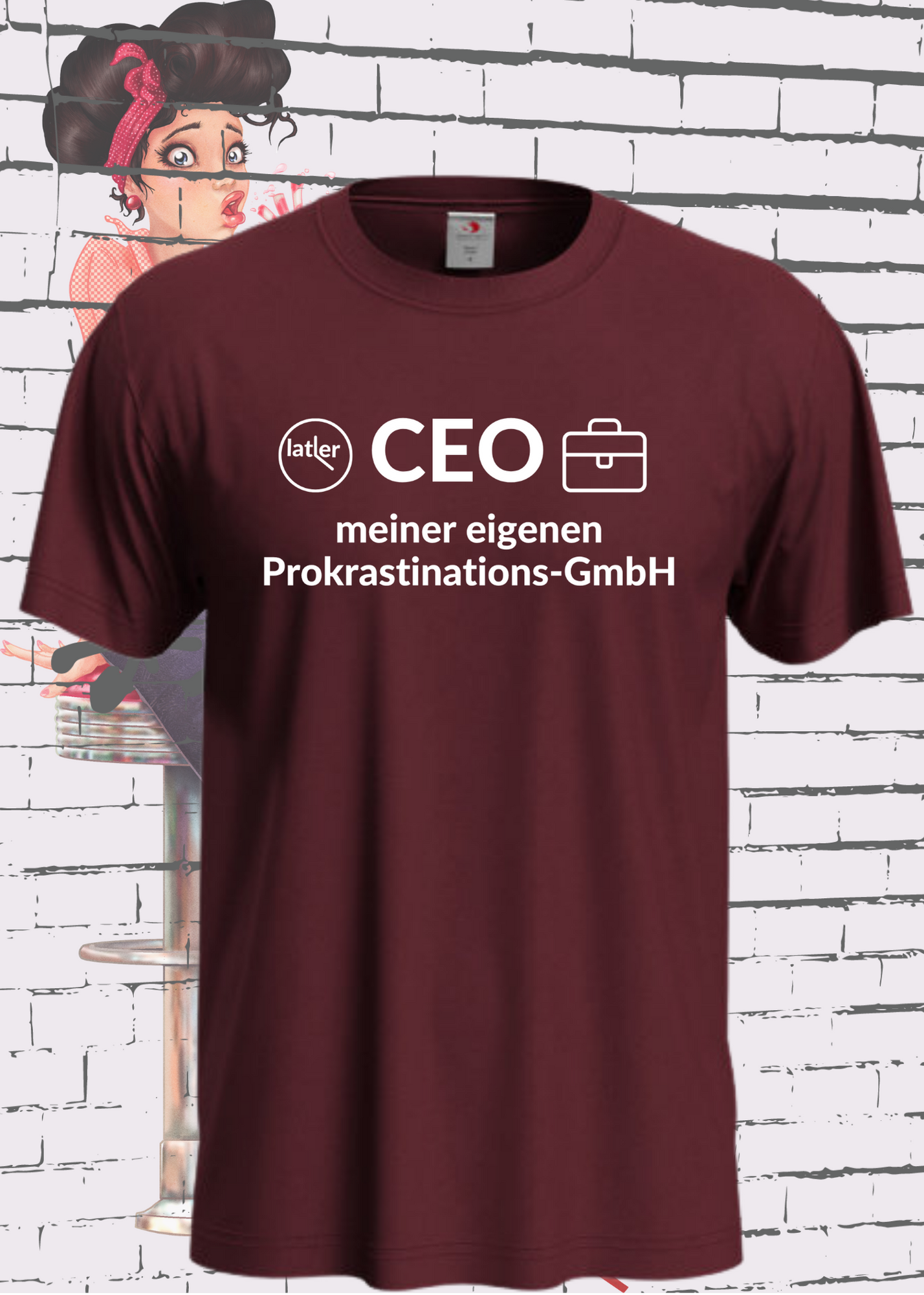 🏢 Unisex T-Shirt: CEO meiner eigenen Prokrastinations GmbH