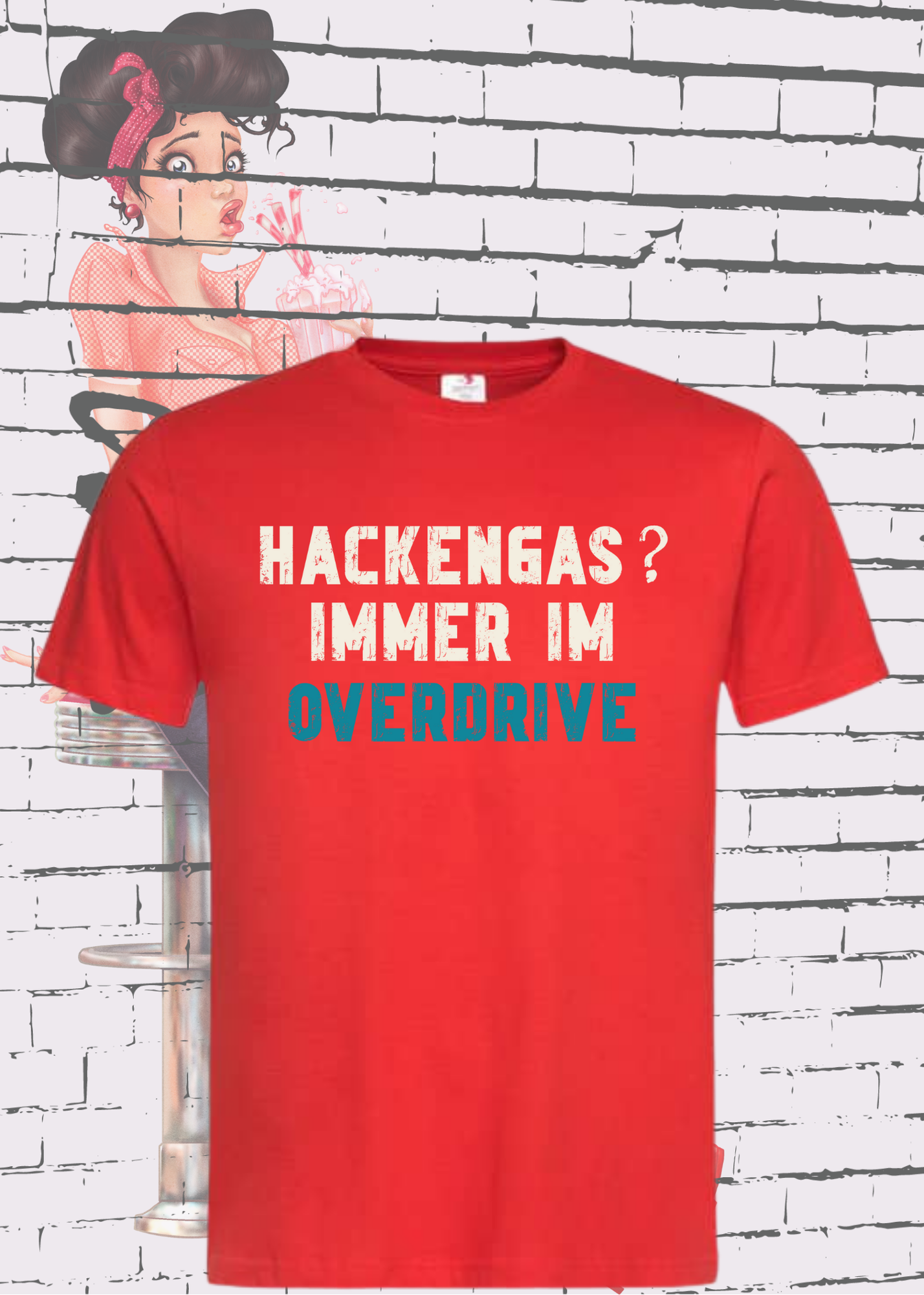 🚀 Hackengas? Immer im Overdrive - Lustiges Unisex T-Shirt ⚡