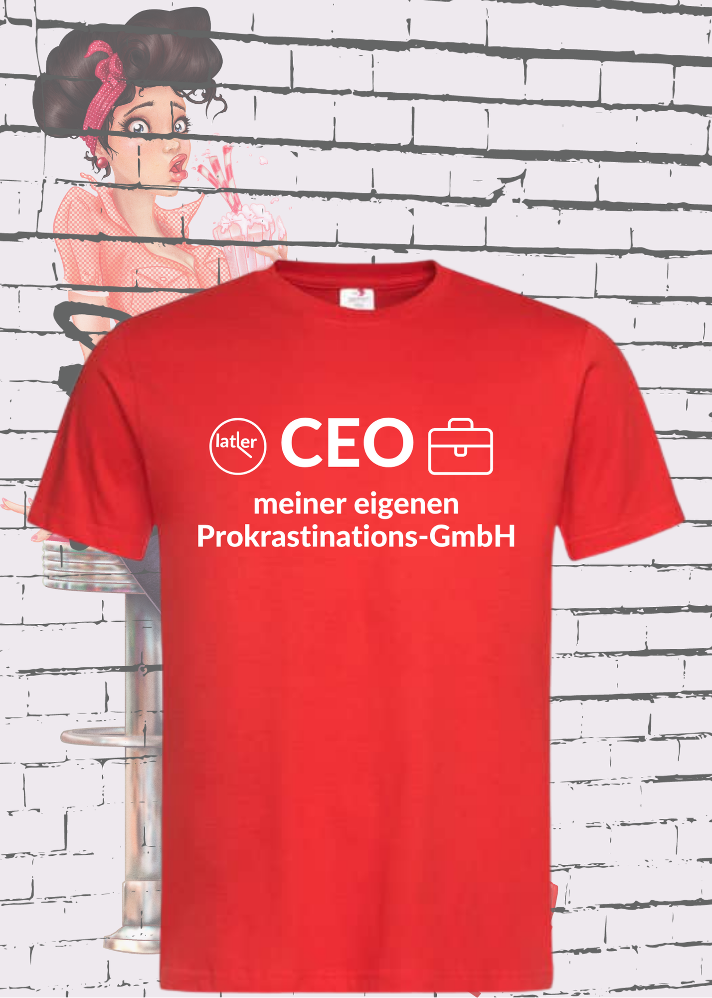 🏢 Unisex T-Shirt: CEO meiner eigenen Prokrastinations GmbH