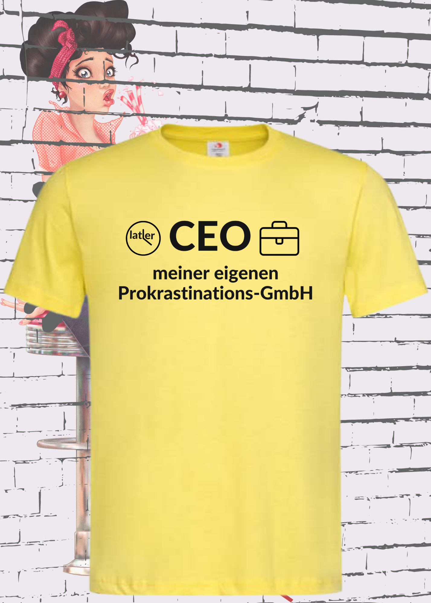 🏢 Unisex T-Shirt: CEO meiner eigenen Prokrastinations GmbH