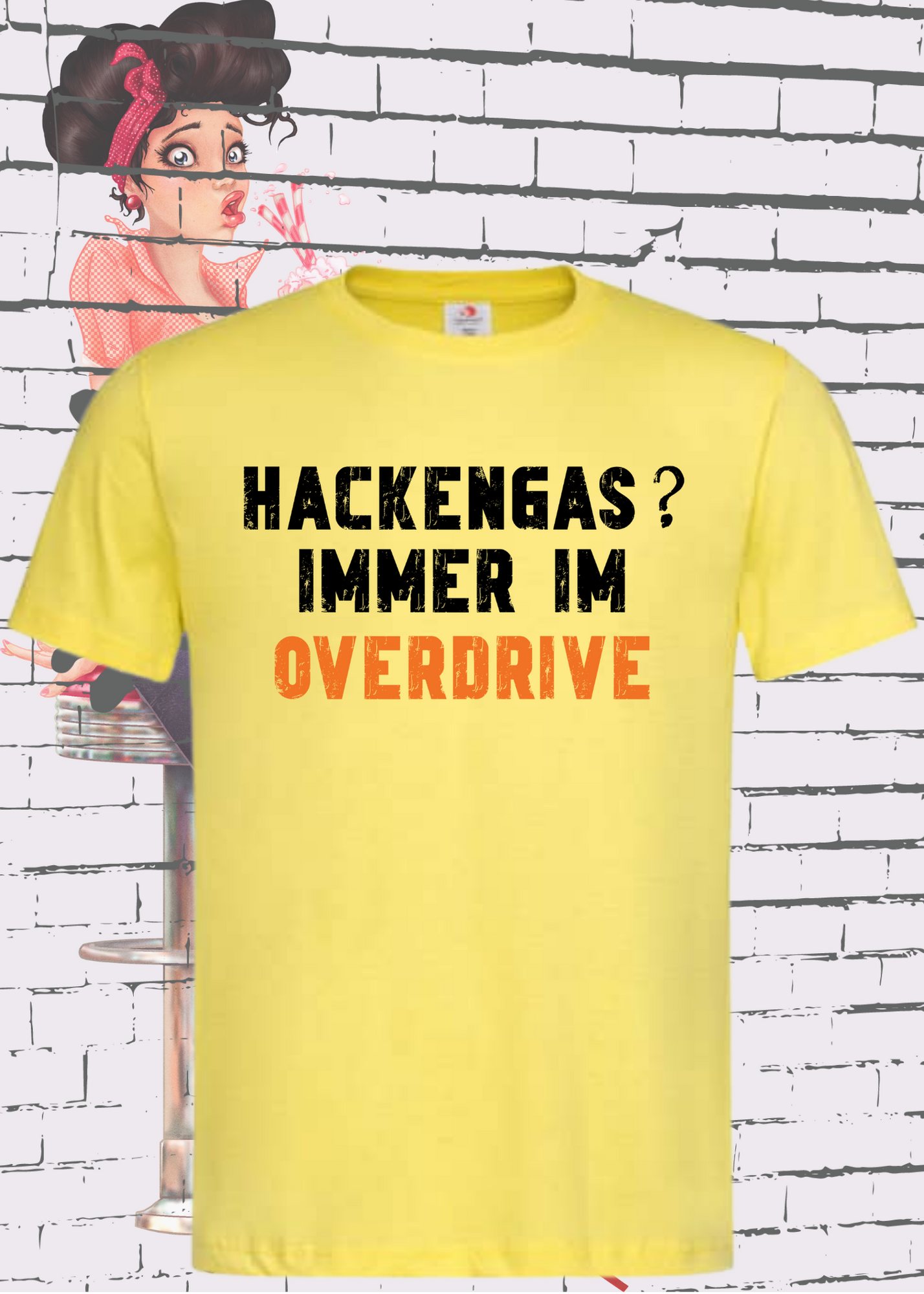 🚀 Hackengas? Immer im Overdrive - Lustiges Unisex T-Shirt ⚡