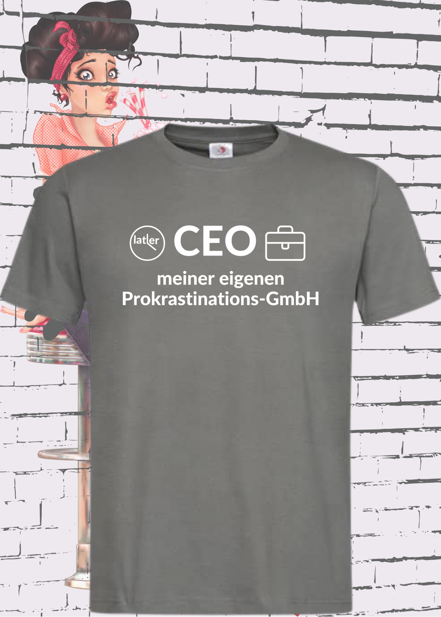 🏢 Unisex T-Shirt: CEO meiner eigenen Prokrastinations GmbH