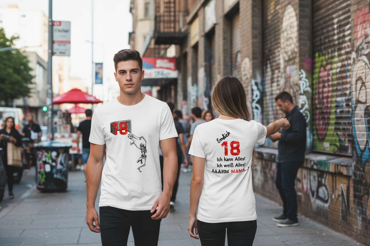 18. Geburtstag T-Shirt Streetlife