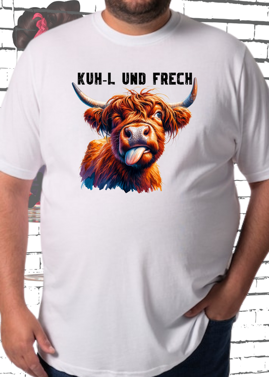 🐄 Highland Kuh Unisex T-Shirt 😜 Kuh-l und frech! 👅 Zottel-Power