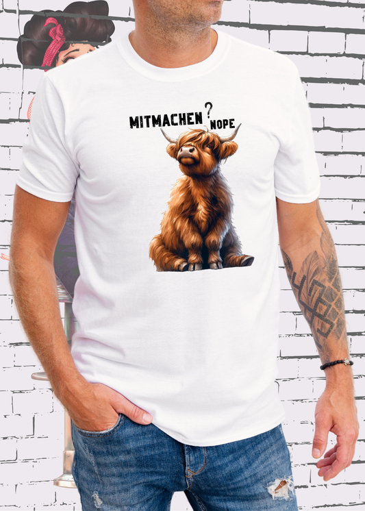 🐄 Highland Kuh Unisex T-Shirt mitmachen? nope 😴🙅‍♀️
