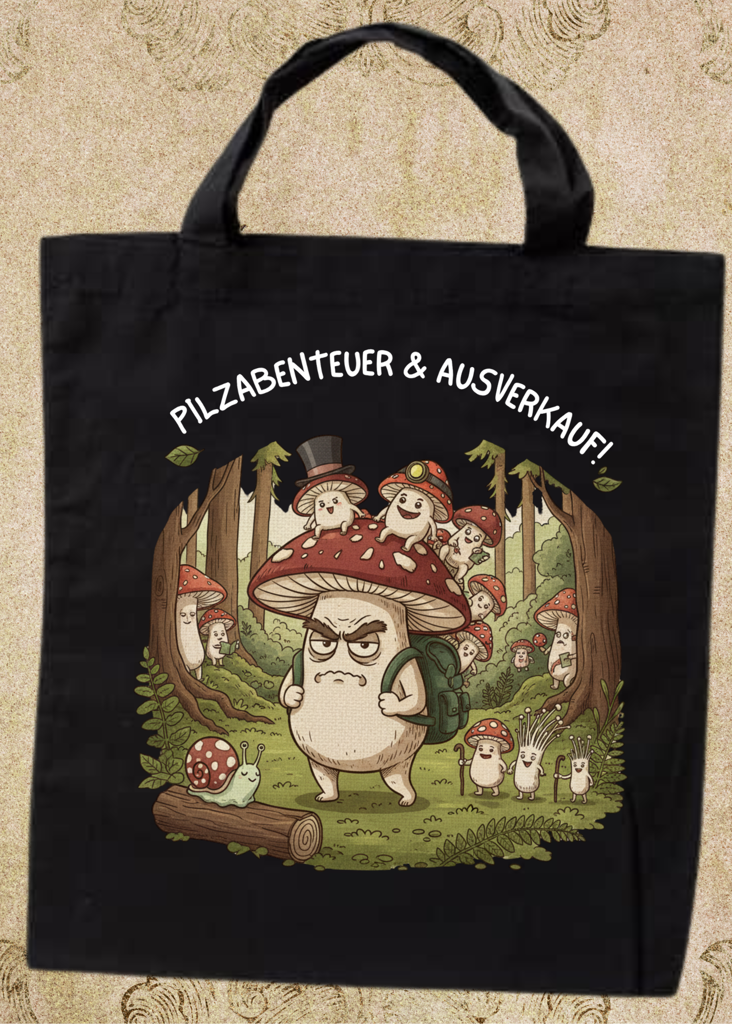 🍄 Pilzsammelbeutel 38x42cm - Für echte Pilzjäger & Naturliebhaber! 🌲