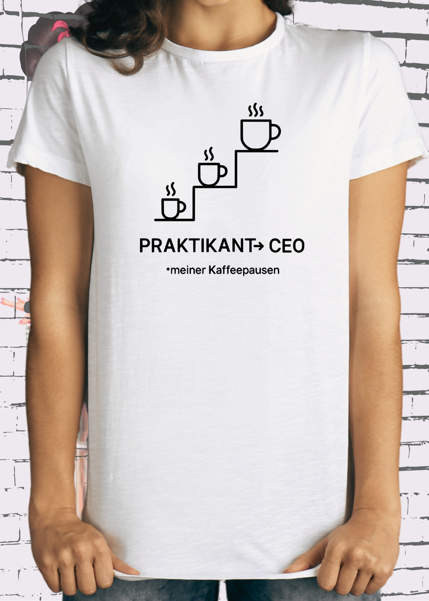 ☕ Unisex T-Shirt: Praktikant → CEO meiner Kaffeepausen 🏆