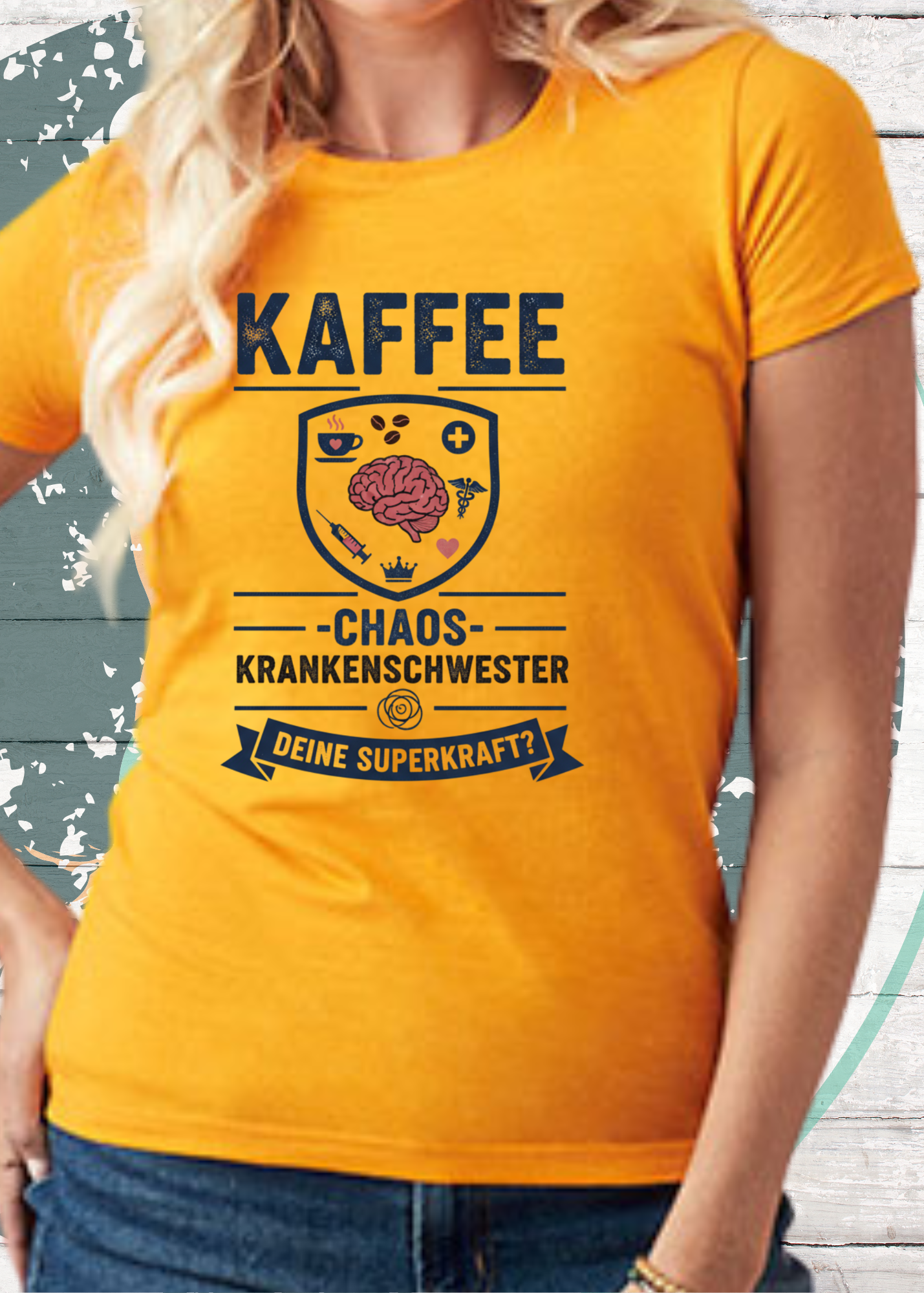 Chaos Krankenschwester Gold T Shirt