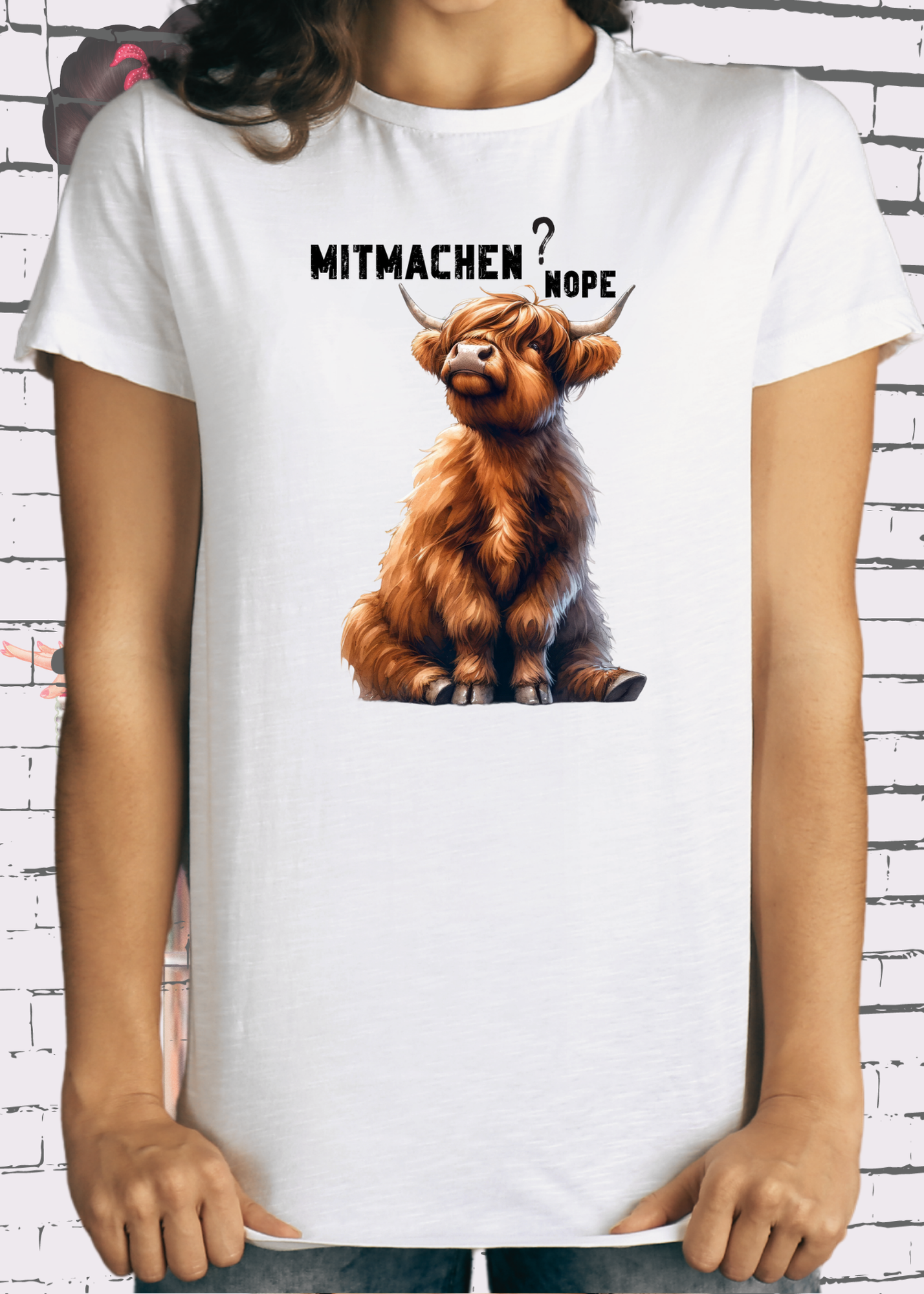 🐄 Highland Kuh Unisex T-Shirt mitmachen? nope 😴🙅‍♀️