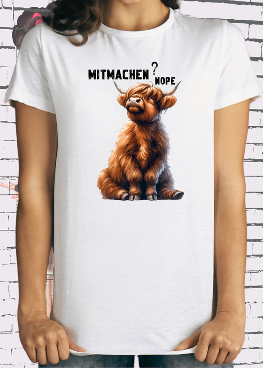 🐄 Highland Kuh Unisex T-Shirt mitmachen? nope 😴🙅‍♀️