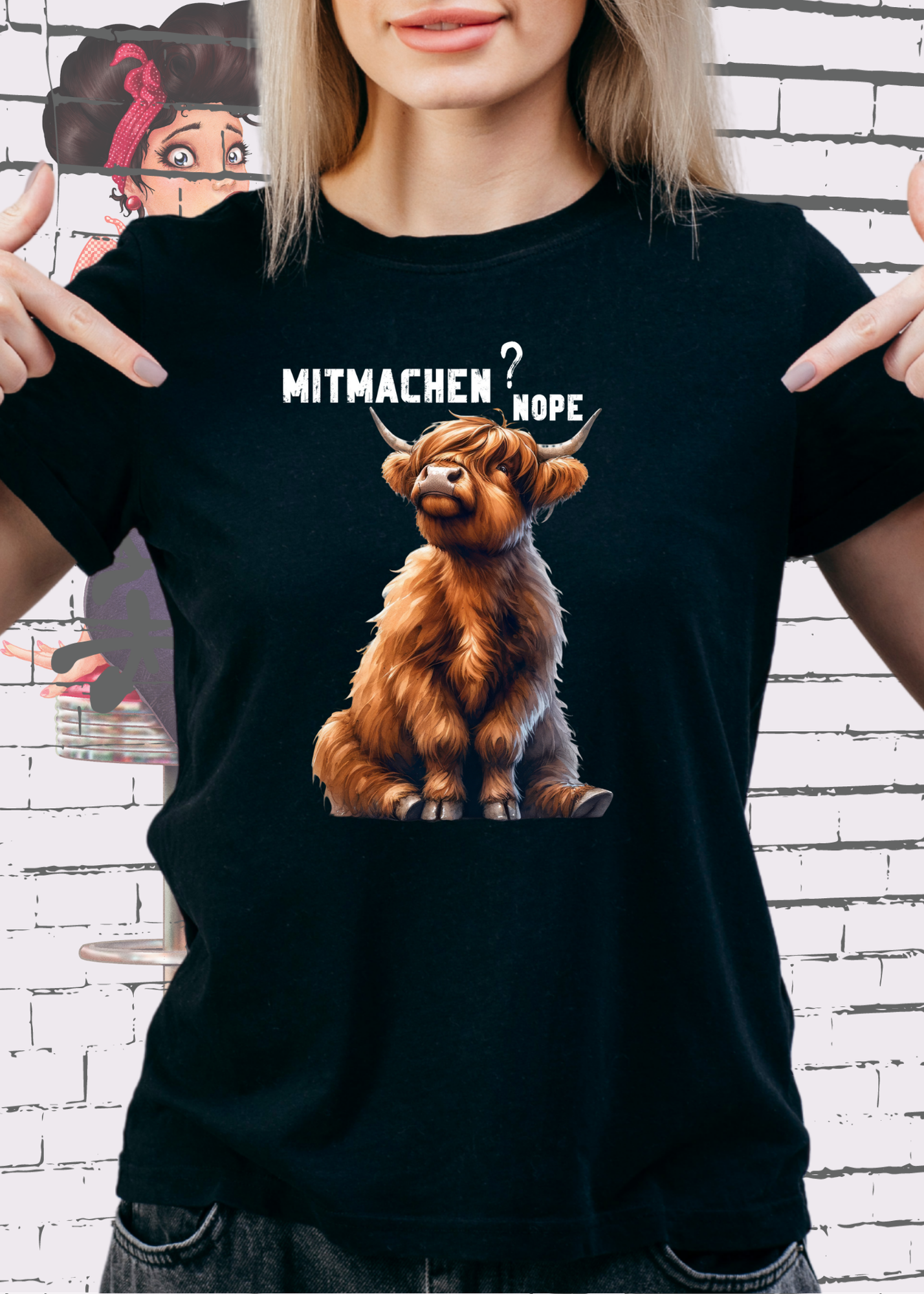 🐄 Highland Kuh Unisex T-Shirt mitmachen? nope 😴🙅‍♀️