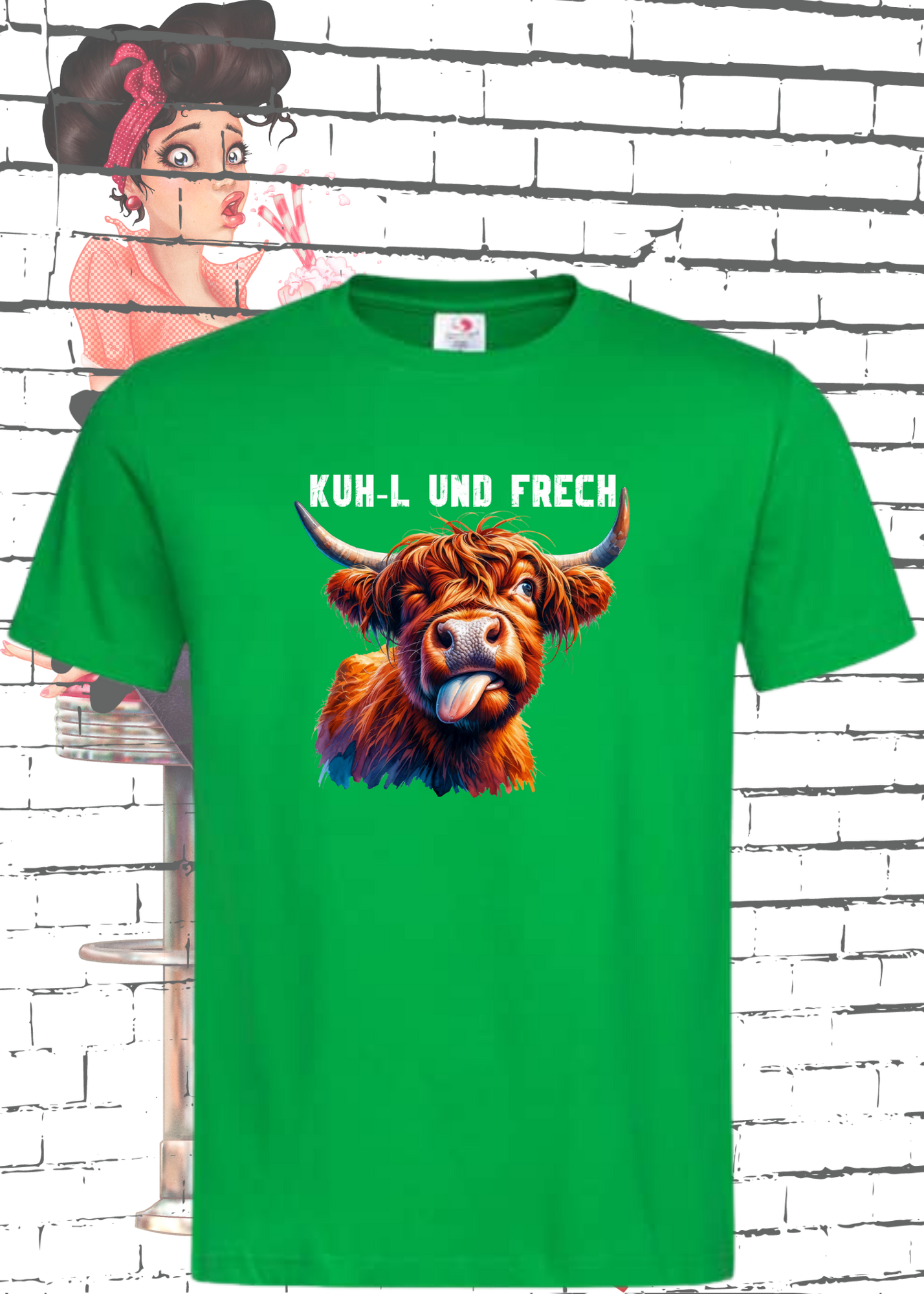 🐄 Highland Kuh Unisex T-Shirt 😜 Kuh-l und frech! 👅 Zottel-Power