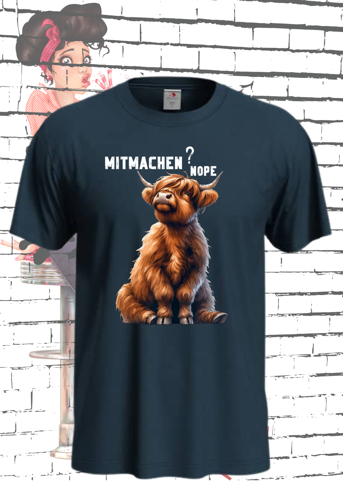 🐄 Highland Kuh Unisex T-Shirt mitmachen? nope 😴🙅‍♀️