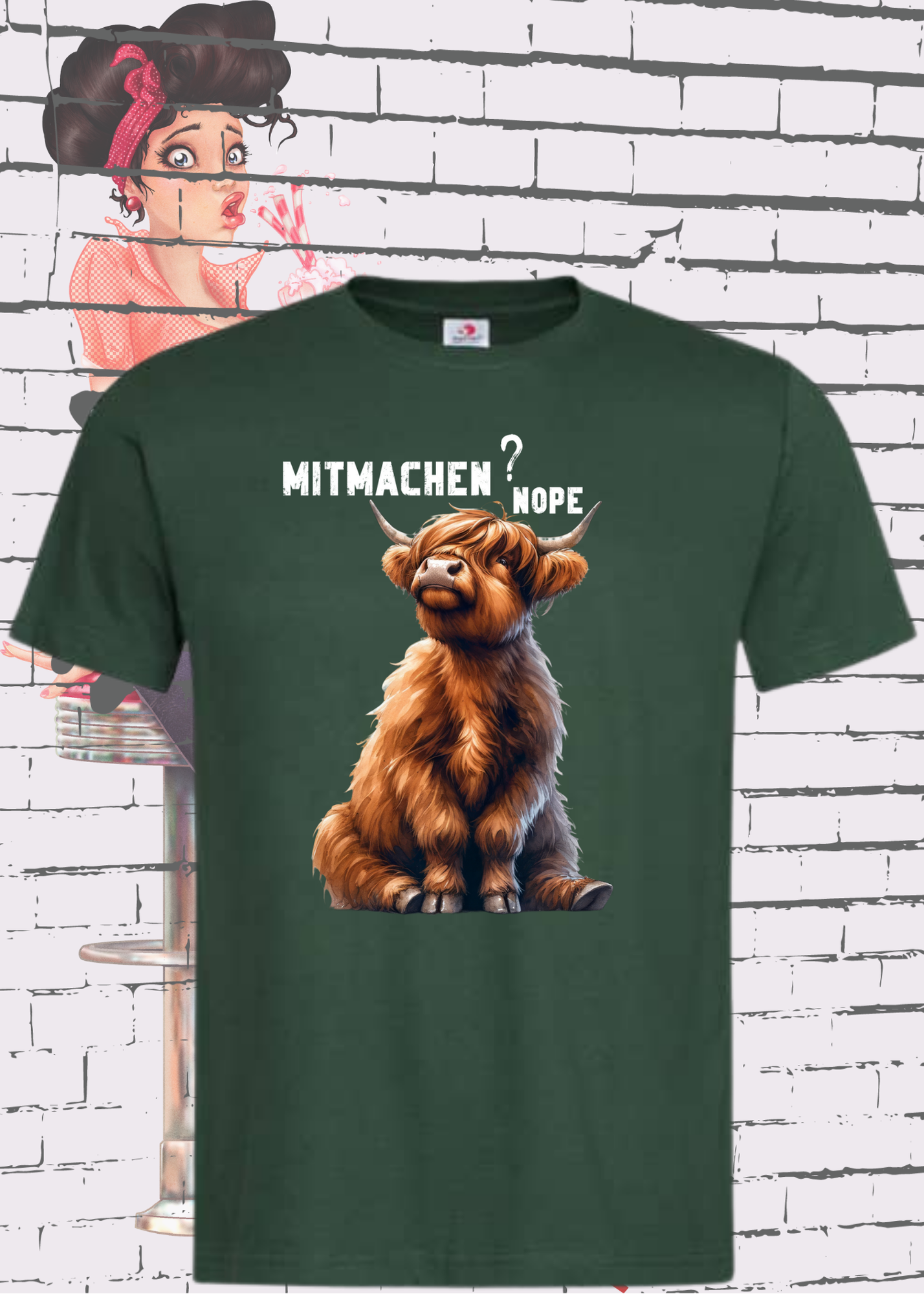 🐄 Highland Kuh Unisex T-Shirt mitmachen? nope 😴🙅‍♀️
