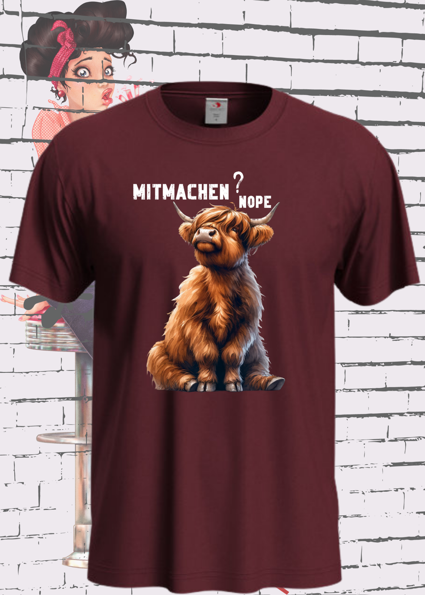 🐄 Highland Kuh Unisex T-Shirt mitmachen? nope 😴🙅‍♀️